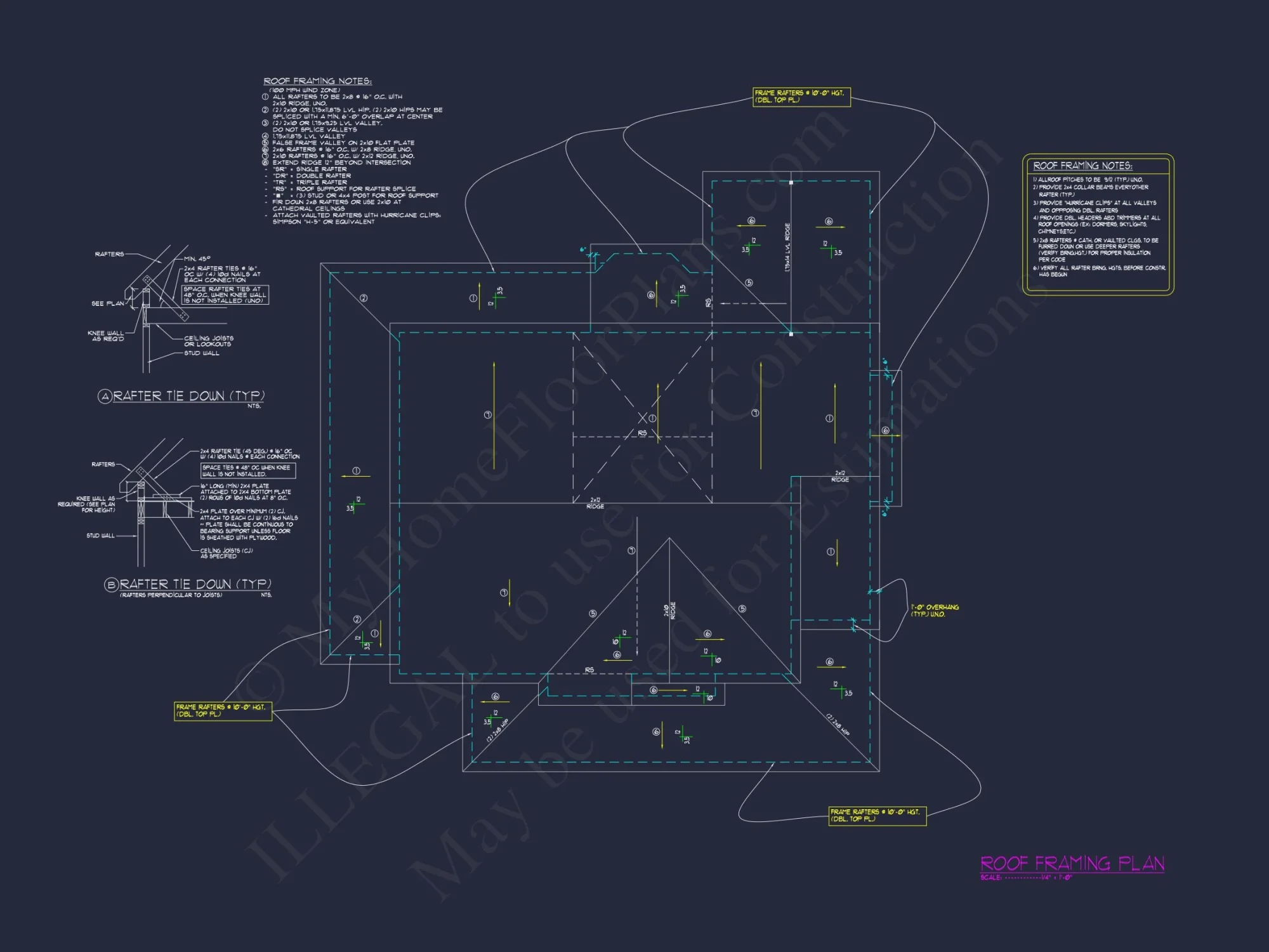 Elegant 2-Story Colonial house Plan with Blueprint CAD Designs