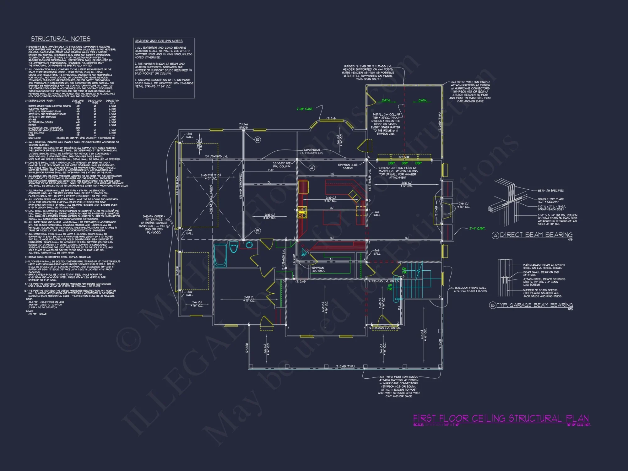 Elegant 2-Story Colonial house Plan with Blueprint CAD Designs