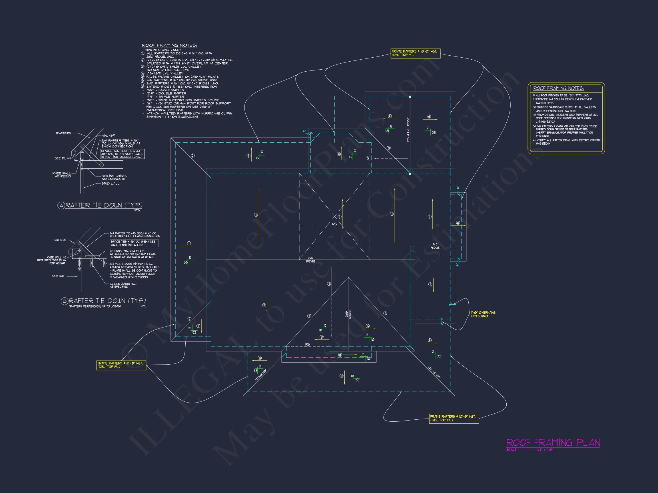 Elegant 2-Story Colonial house Plan with Blueprint CAD Designs