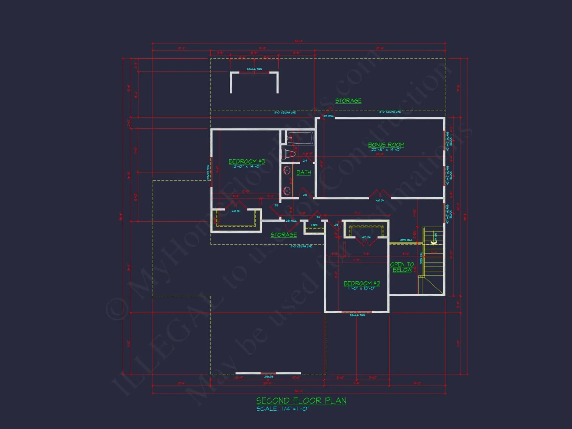 Stunning house Floor Plan with CAD Designs and Blueprints