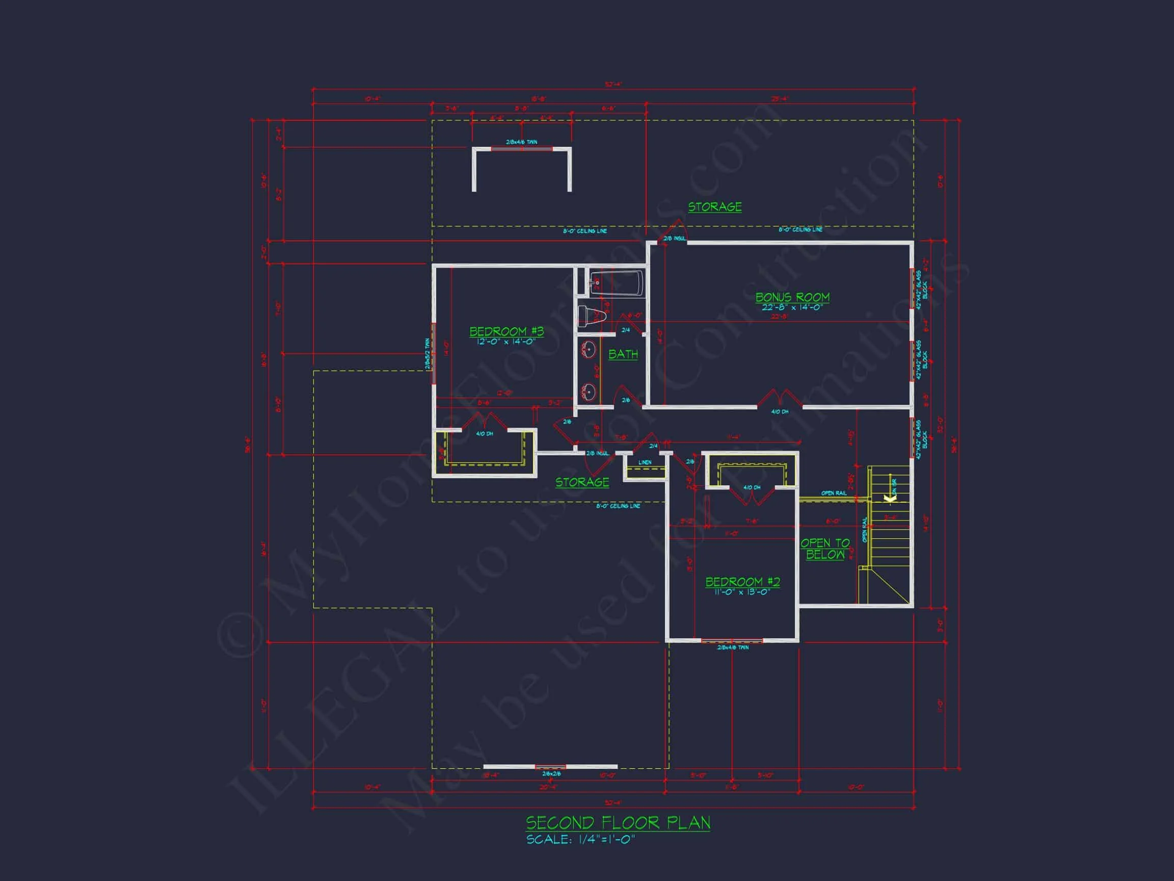 Stunning house Floor Plan with CAD Designs and Blueprints