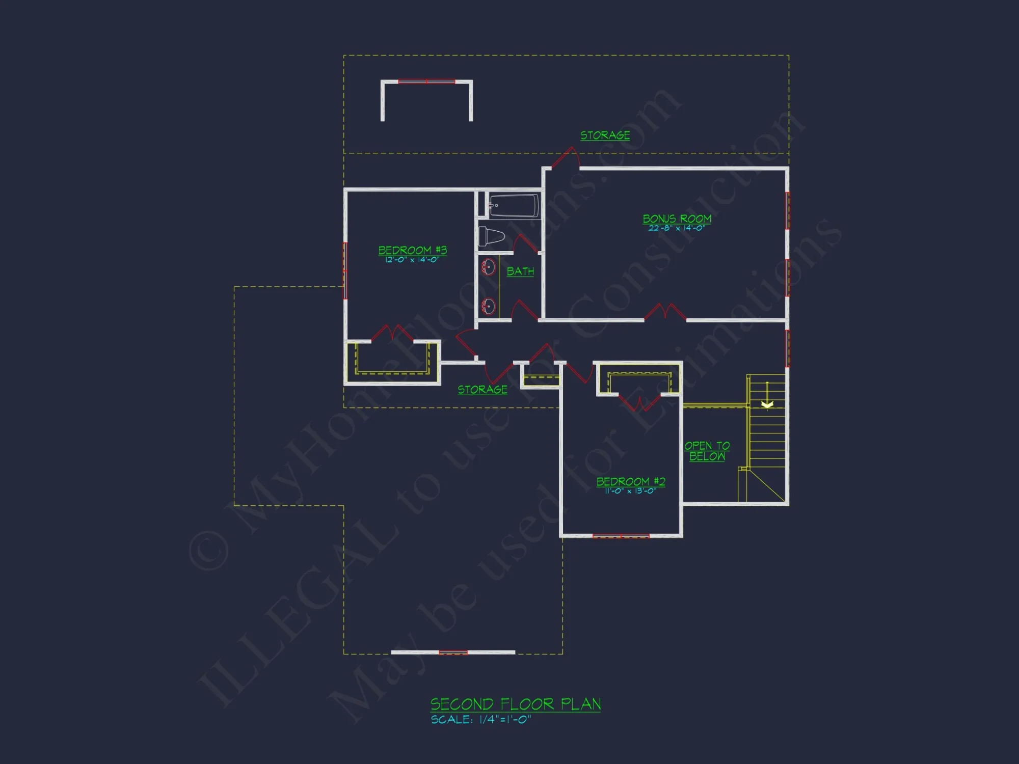 Stunning house Floor Plan with CAD Designs and Blueprints