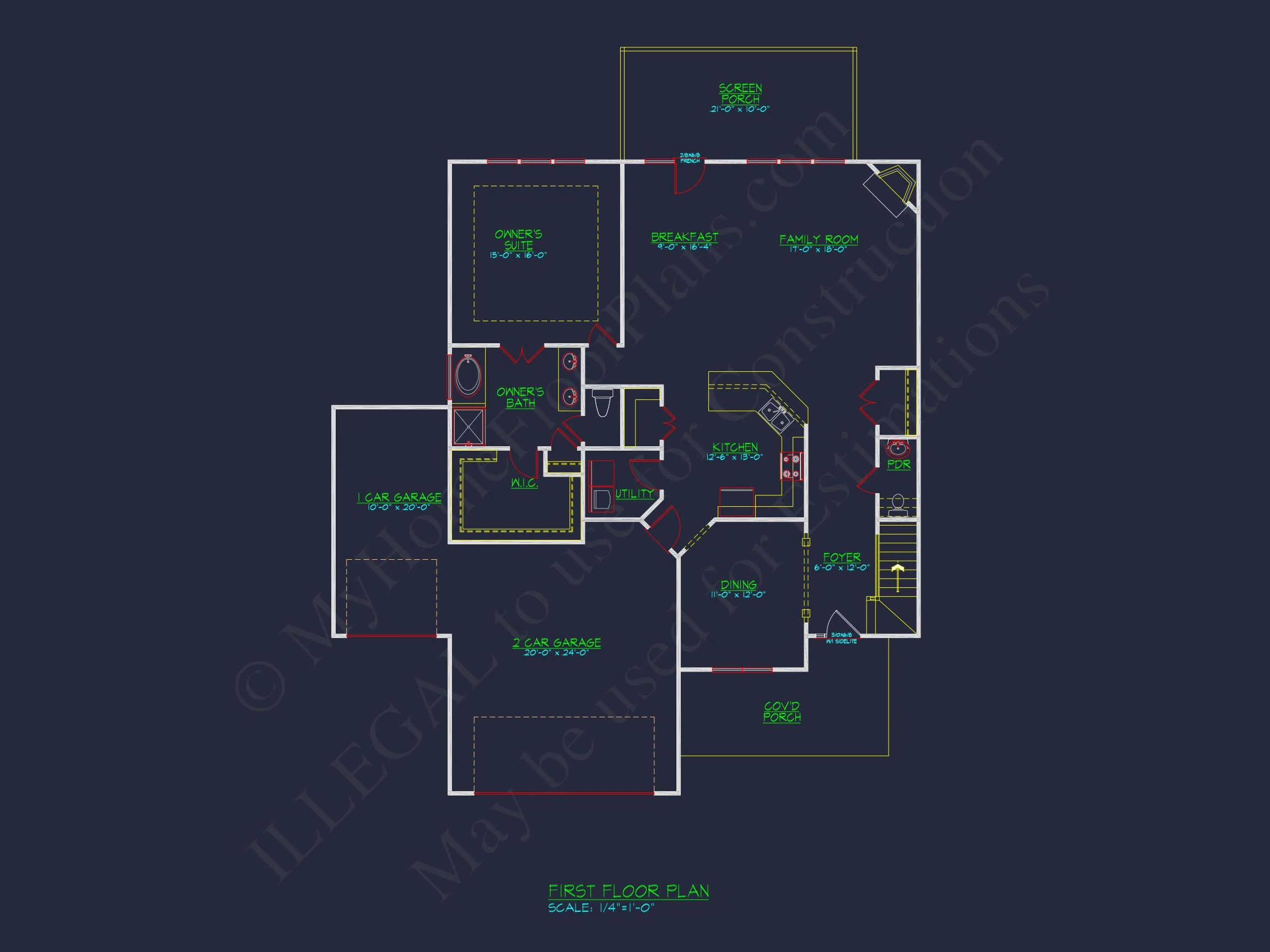 Stunning house Floor Plan with CAD Designs and Blueprints