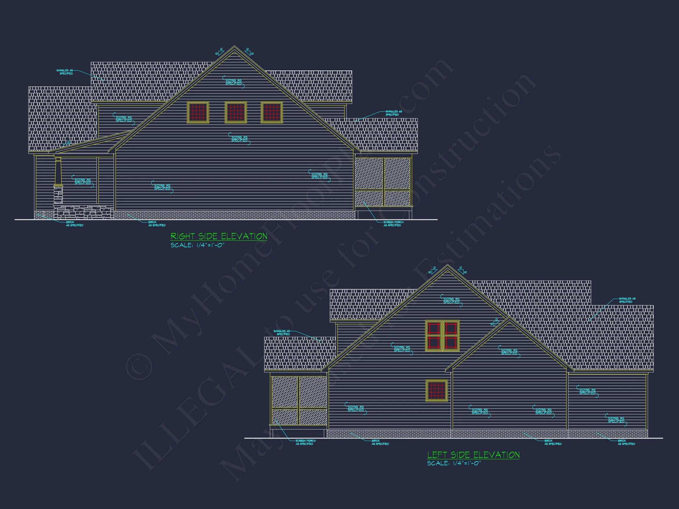 Stunning house Floor Plan with CAD Designs and Blueprints