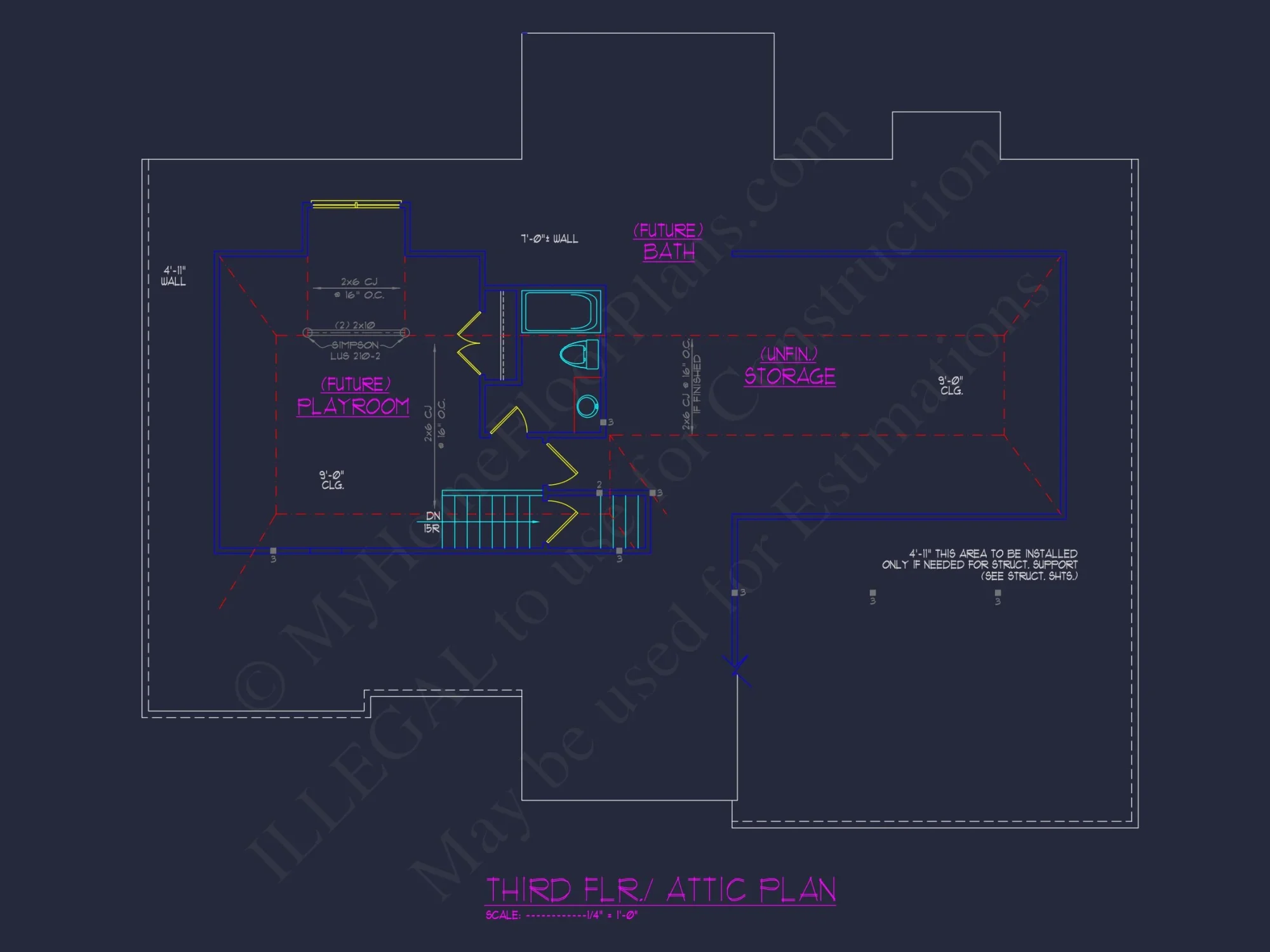 Elegant house Design: CAD Floor Plan and Architecture Blueprint