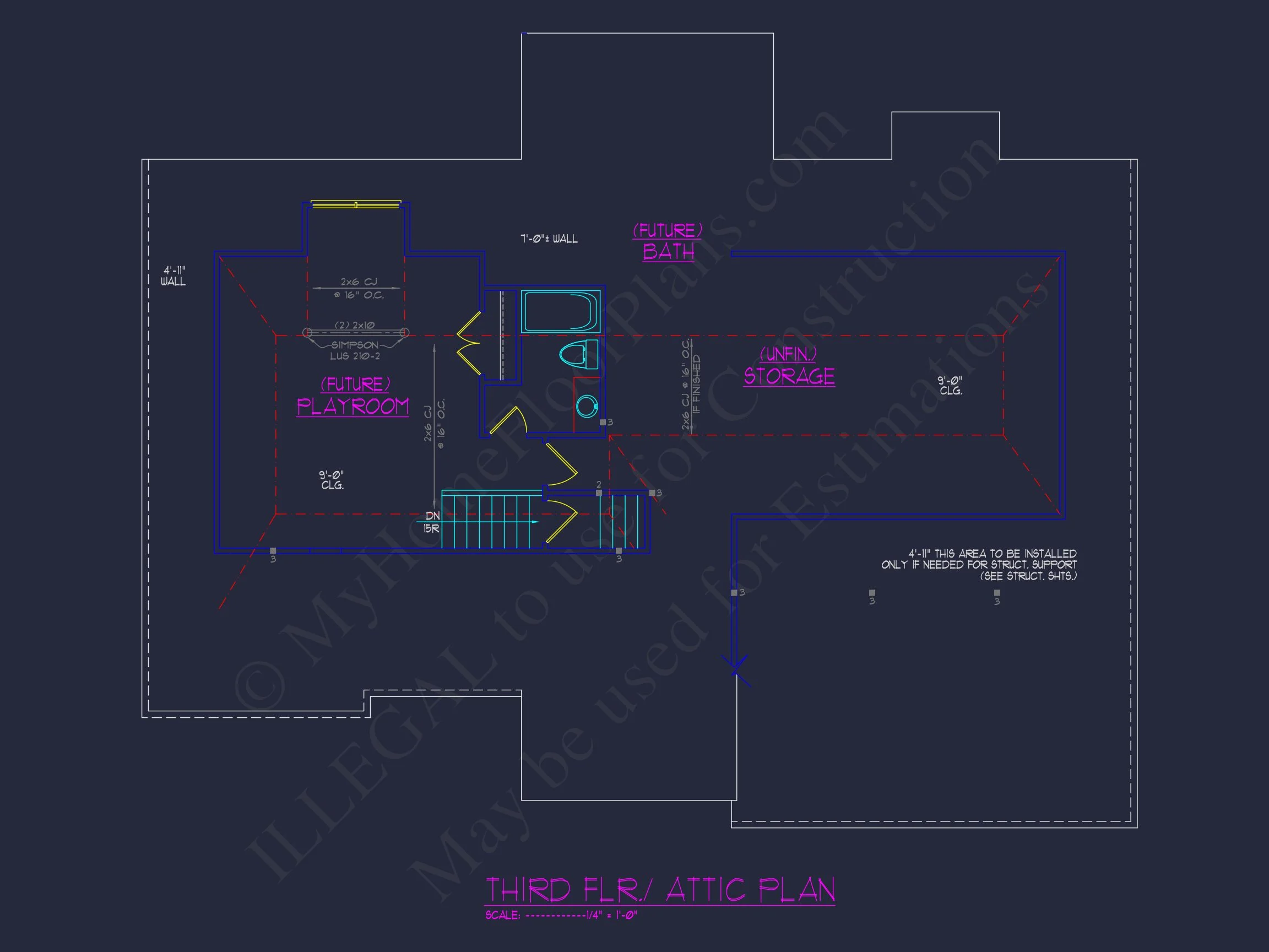 Elegant house Design: CAD Floor Plan and Architecture Blueprint