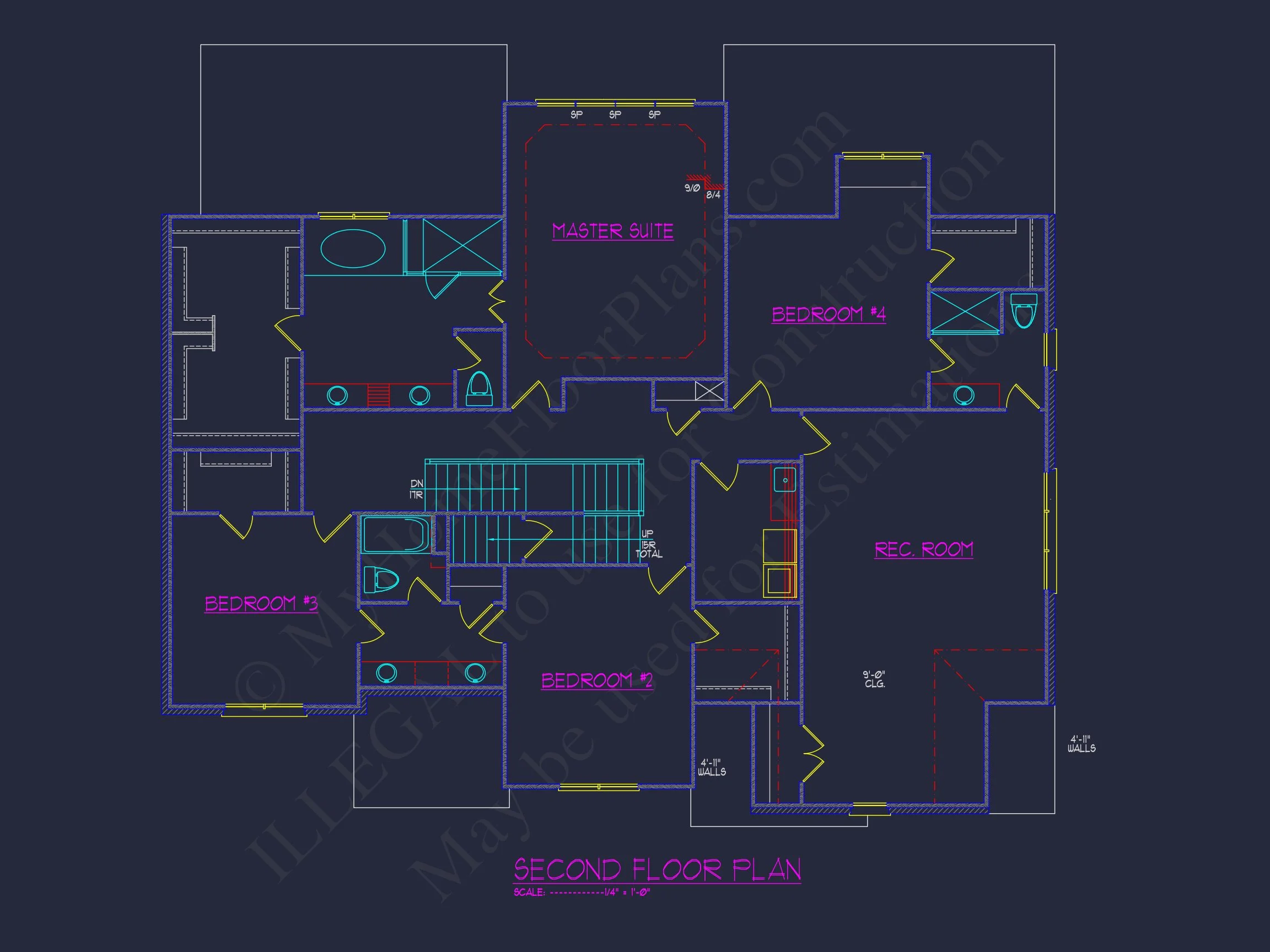 Elegant house Design: CAD Floor Plan and Architecture Blueprint