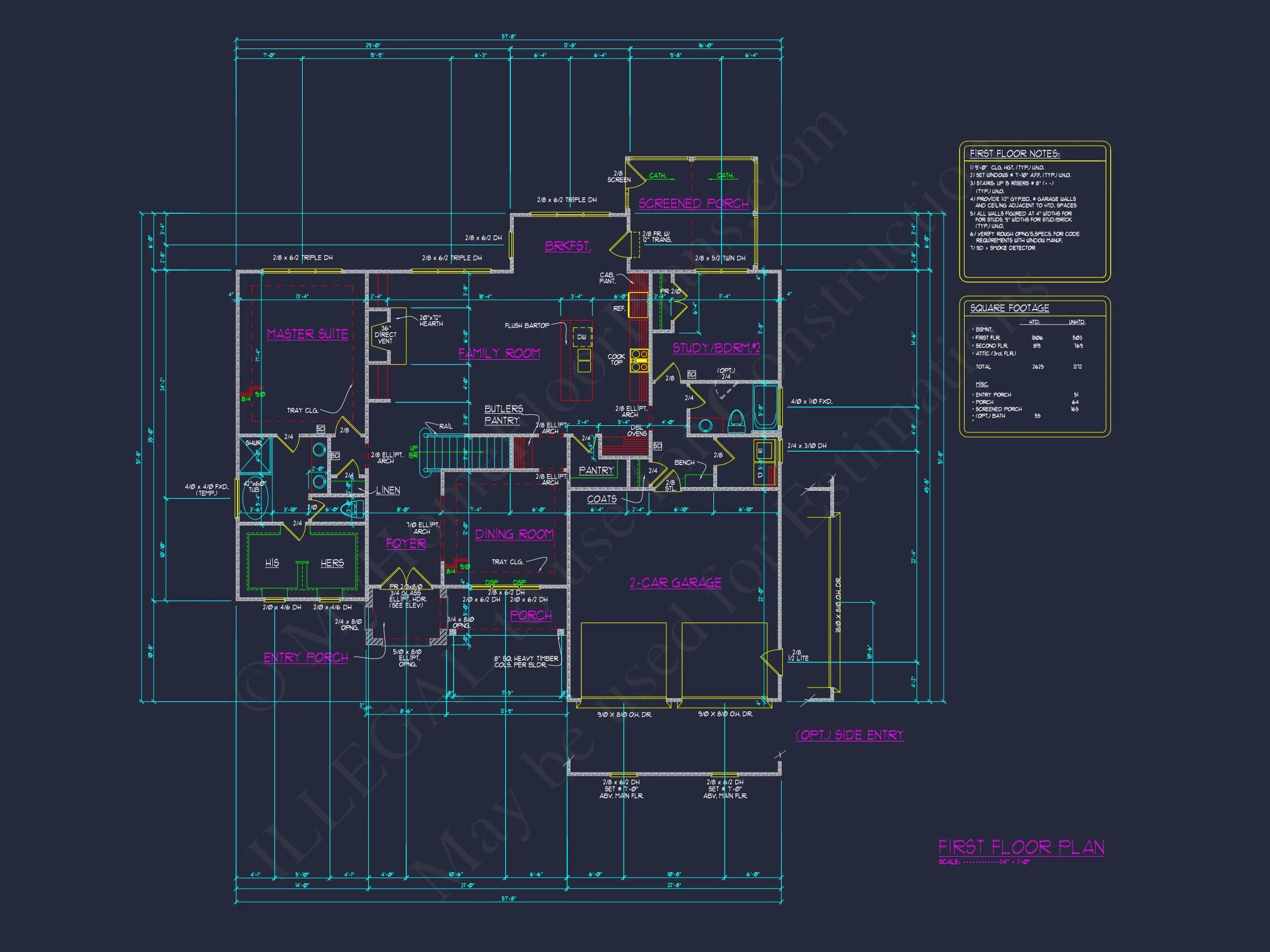 11-1674 HOUSE PLAN - Elegant Craftsman House Plan with CAD-Ready Floor Designs 7 Elegant Craftsman house Plan with CAD-Ready Floor Designs