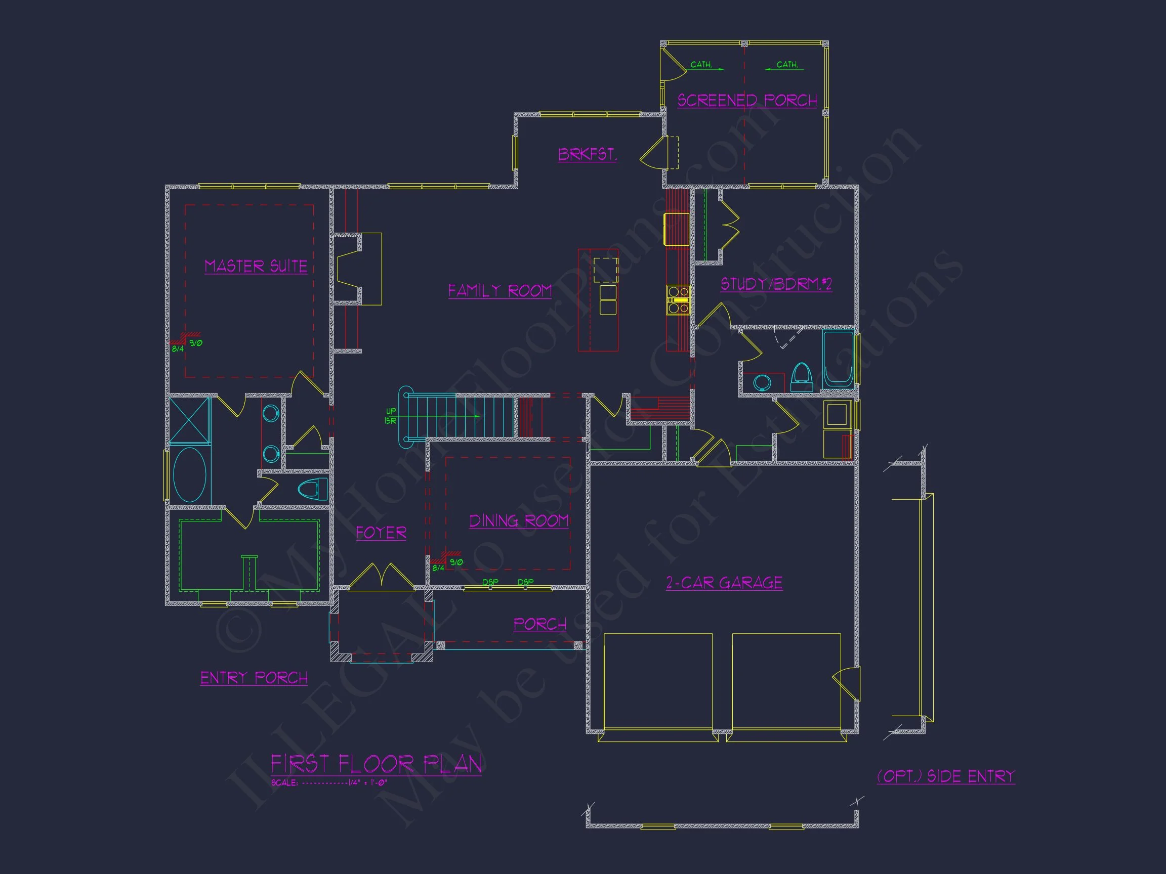 11-1674 HOUSE PLAN - Elegant Craftsman House Plan with CAD-Ready Floor Designs 5 Elegant Craftsman house Plan with CAD-Ready Floor Designs