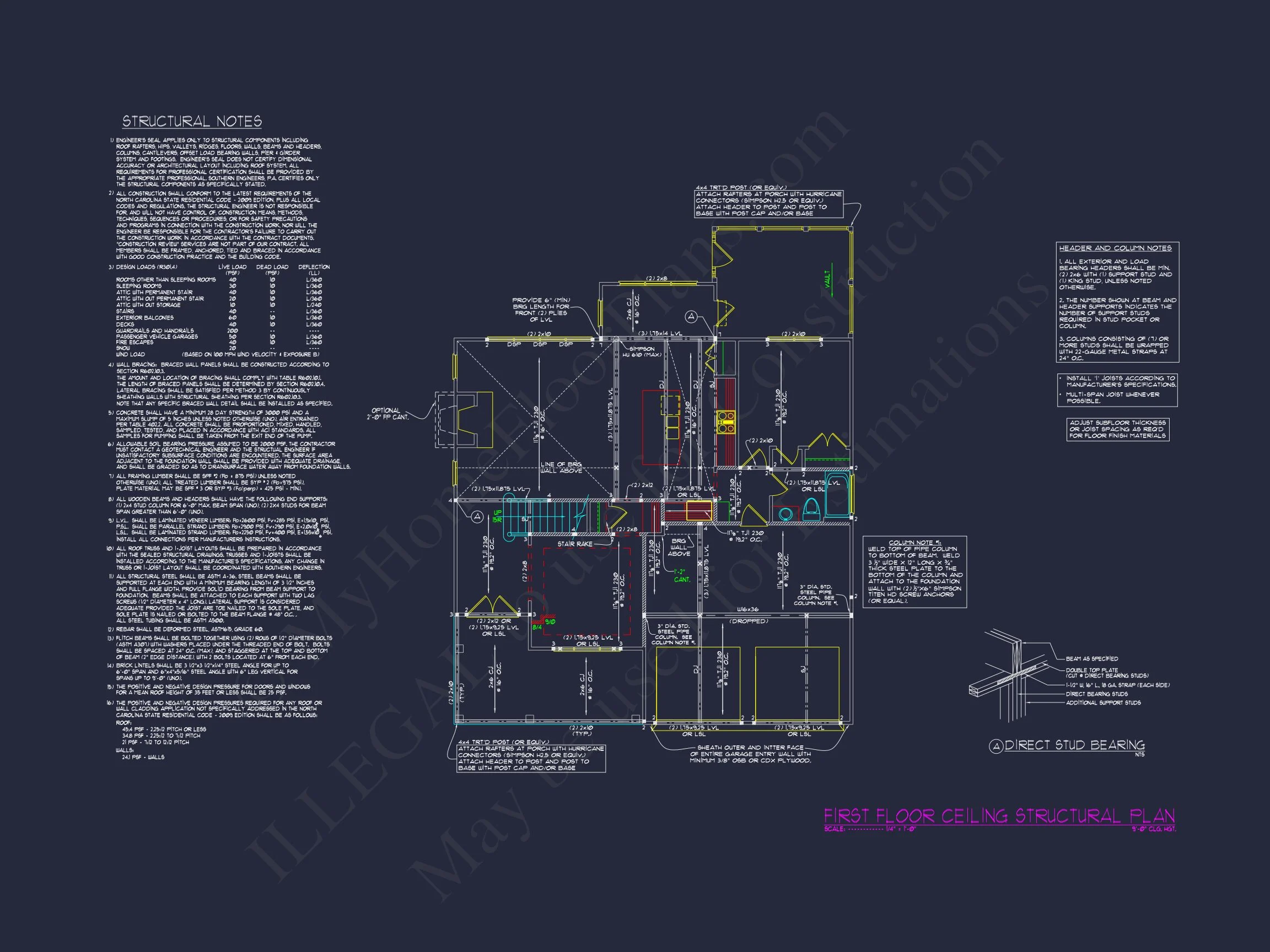 Elegant 3-Story Craftsman house Plan with Detailed CAD Designs