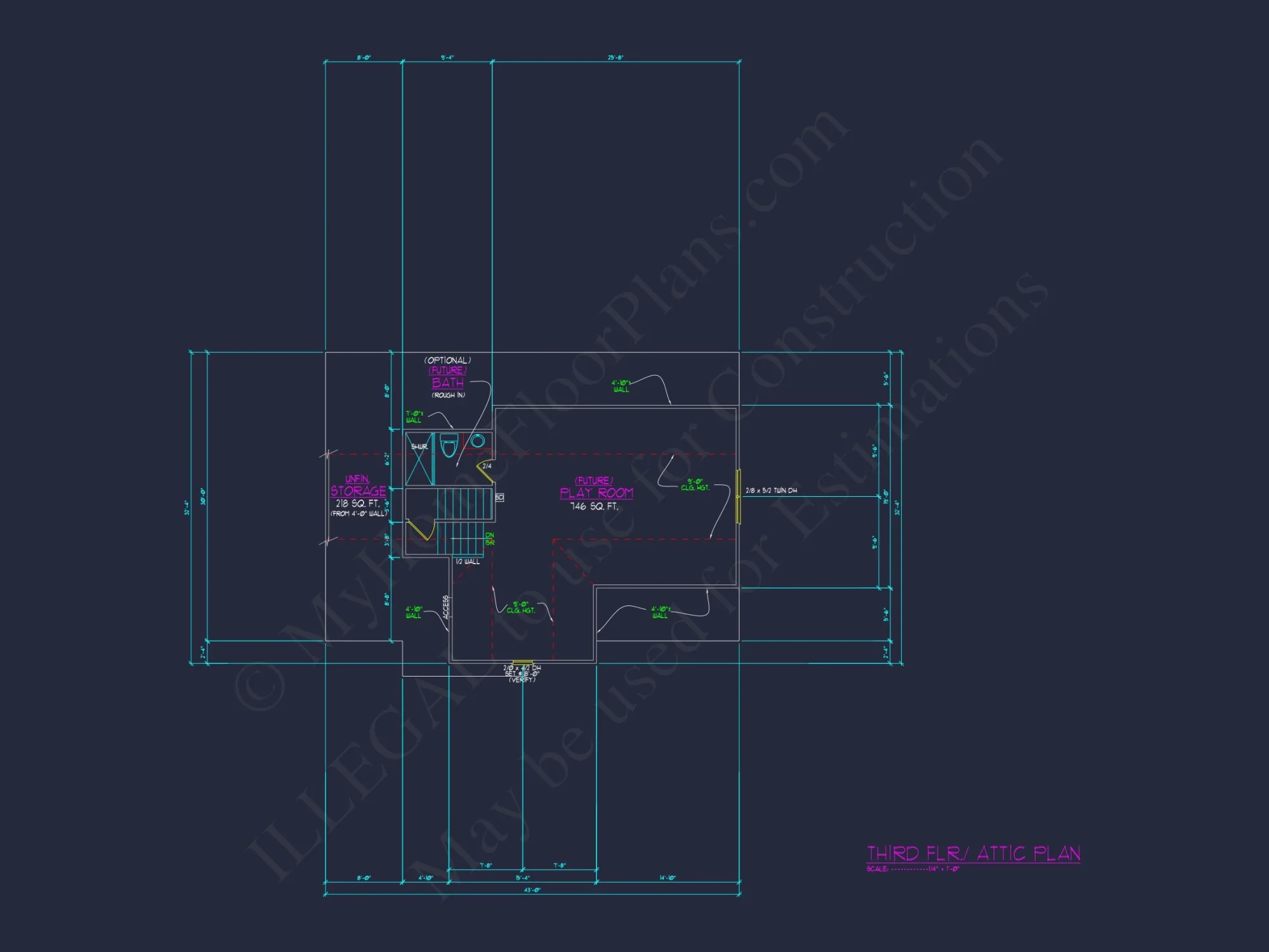 Elegant 3-Story Craftsman house Plan with Detailed CAD Designs