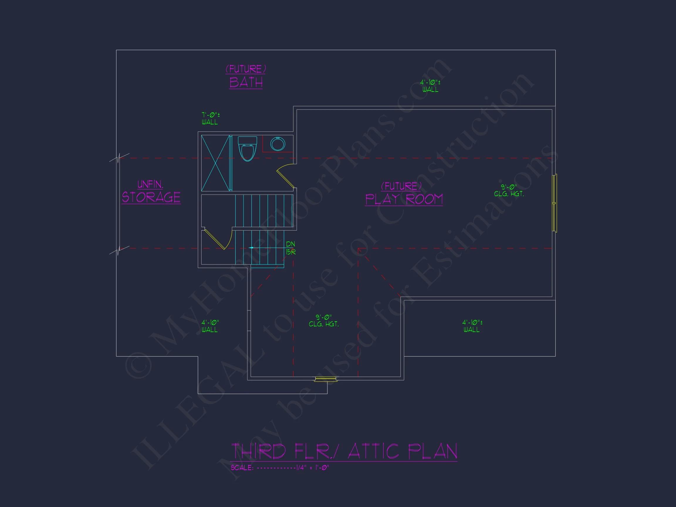 Elegant 3-Story Craftsman house Plan with Detailed CAD Designs