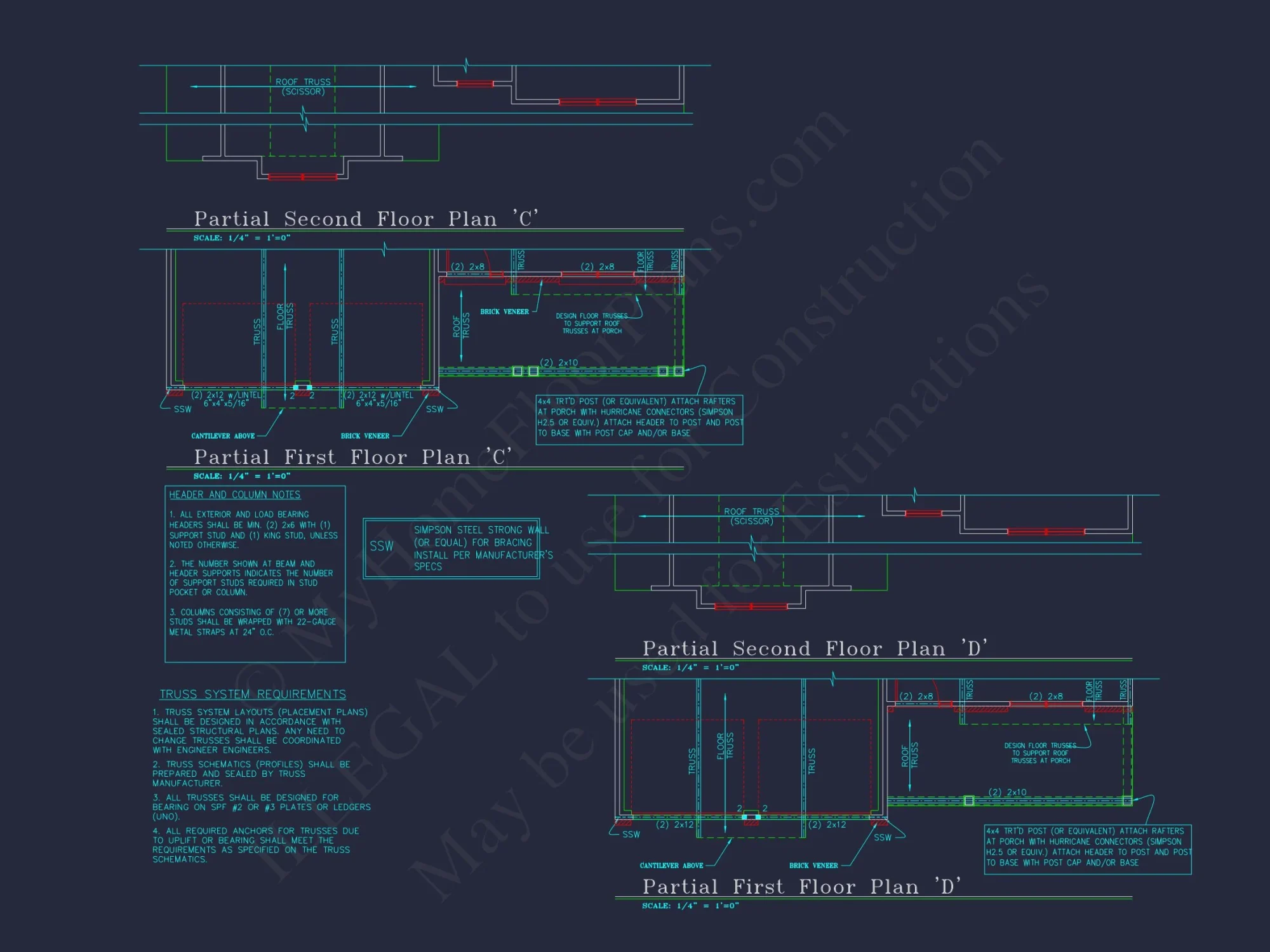 Elegant CAD house Plan with 2 Floors, Garage & 4 Bedrooms