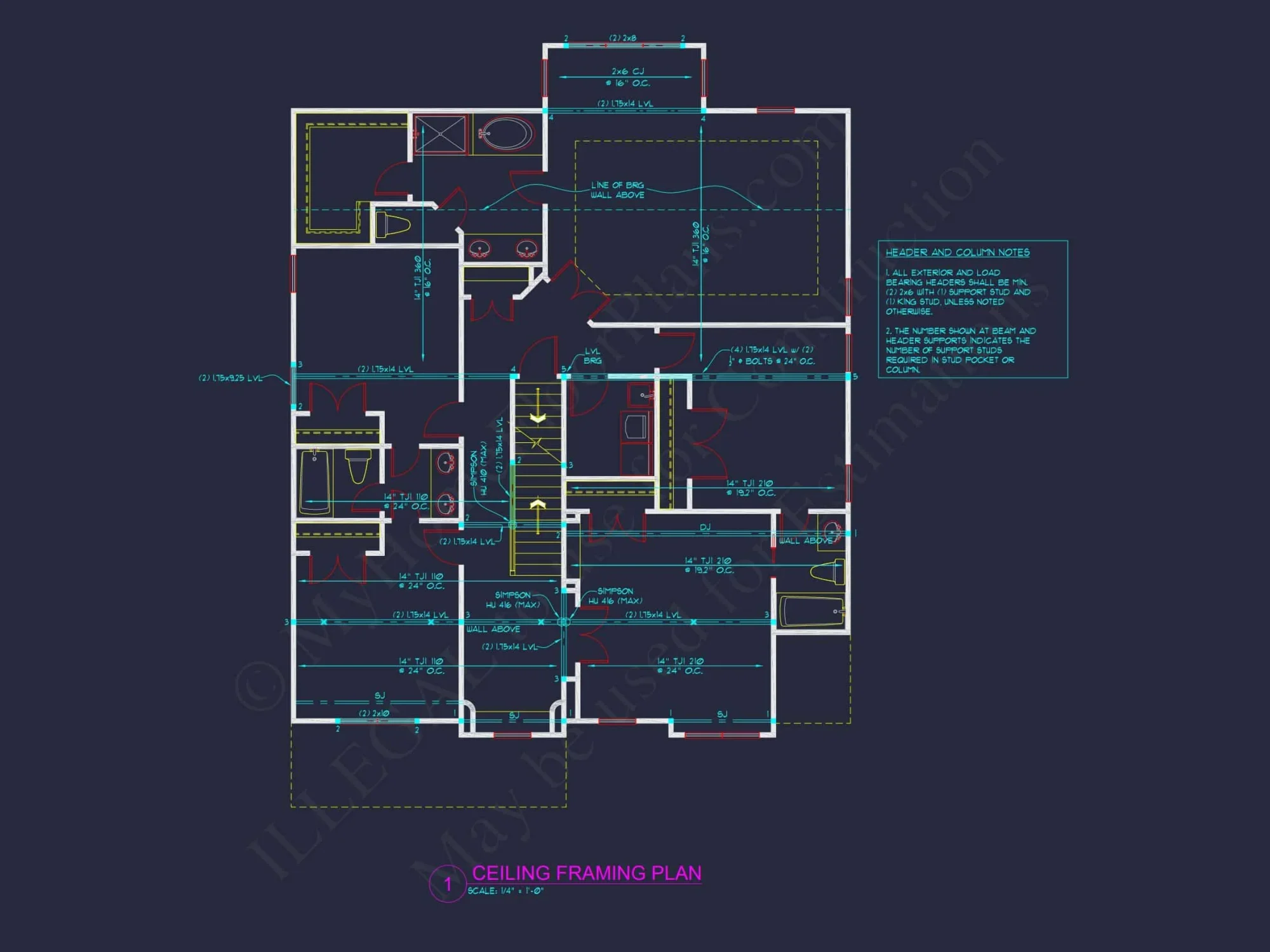 Beautiful house Plan with Architectural Details & CAD Designs