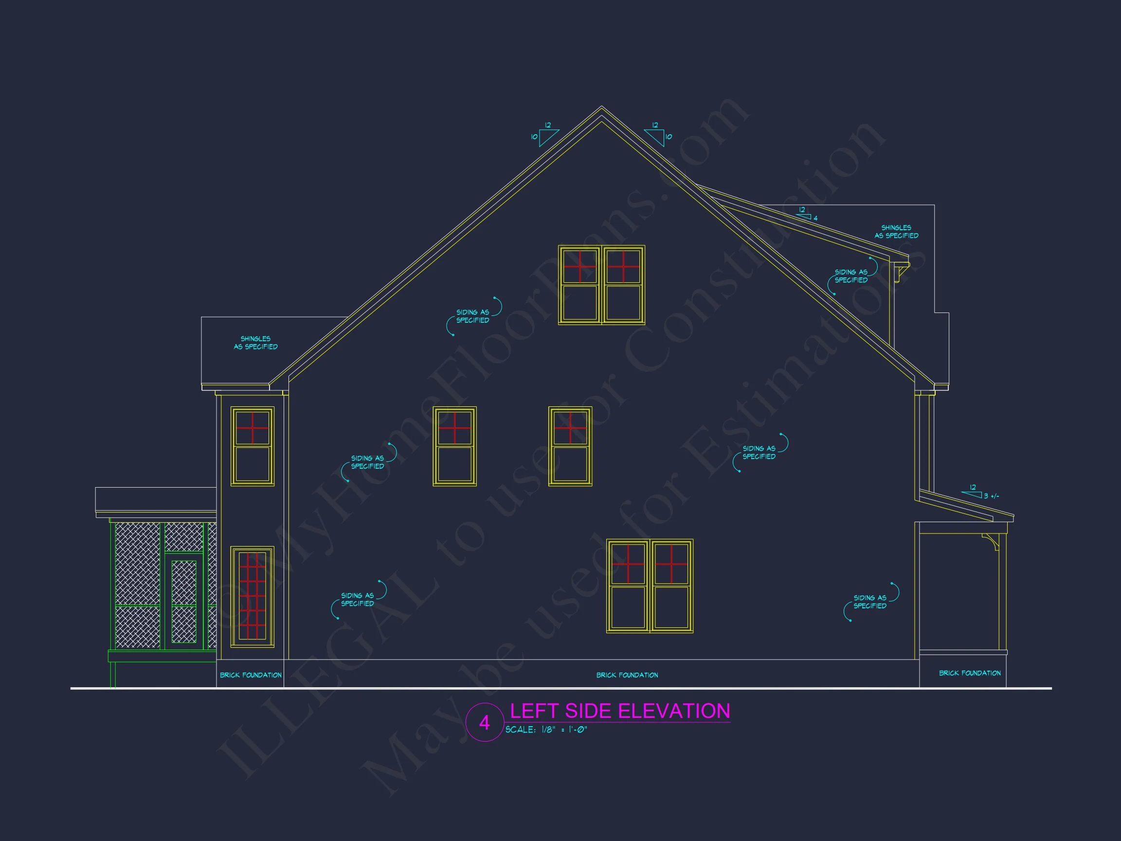 11-1616 HOUSE PLAN - Beautiful House Plan with Architectural Details & CAD Designs 5 Beautiful house Plan with Architectural Details & CAD Designs