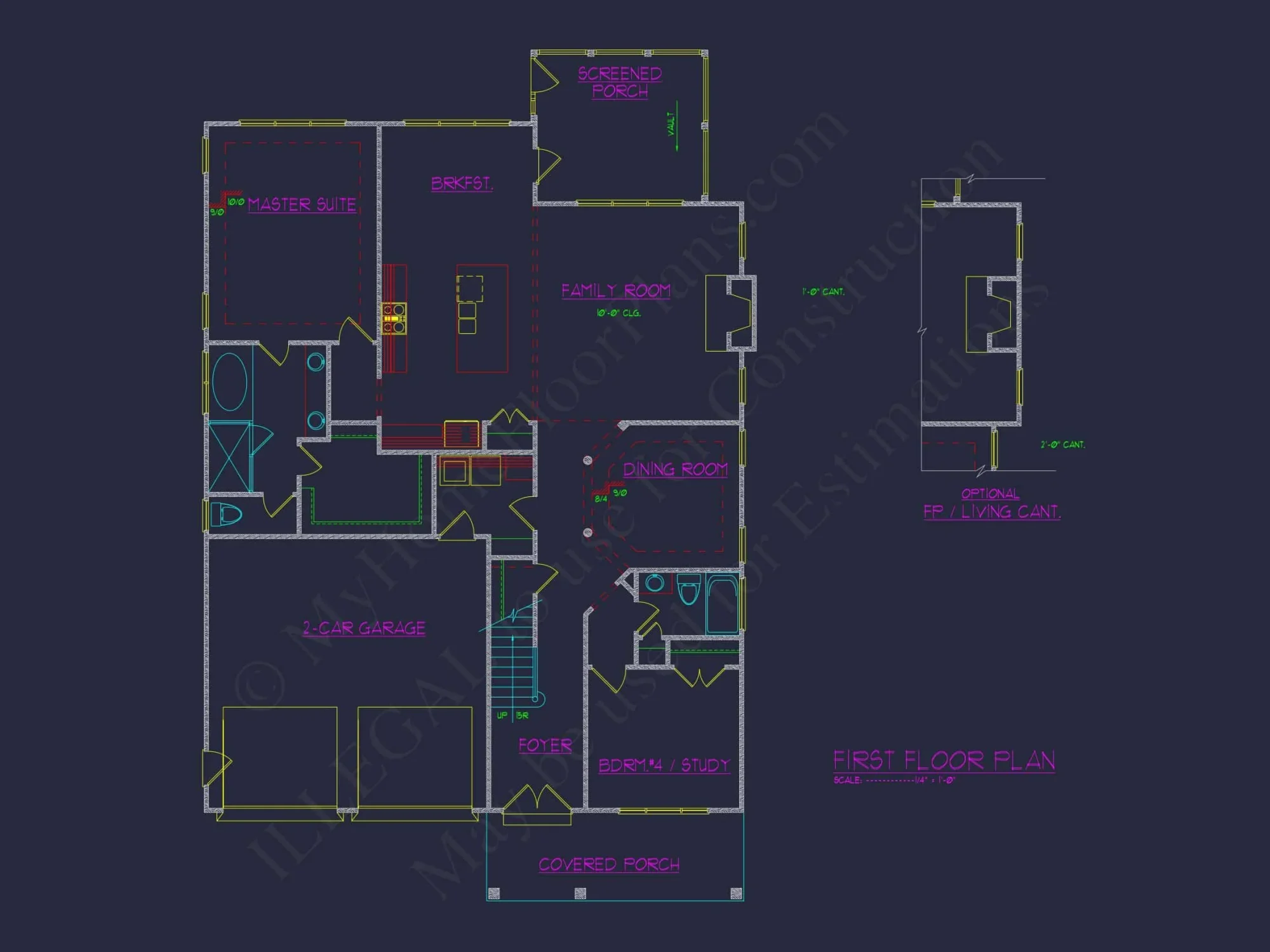 Spacious Craftsman house Plan: Detailed Floor Plan & Designs