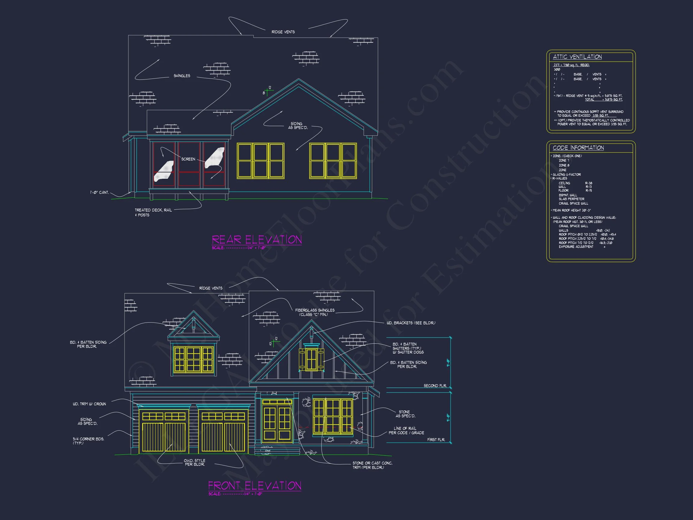 11-1591 HOUSE PLAN - Spacious Craftsman House Plan: Detailed Floor Plan & Designs 3 Spacious Craftsman house Plan: Detailed Floor Plan & Designs