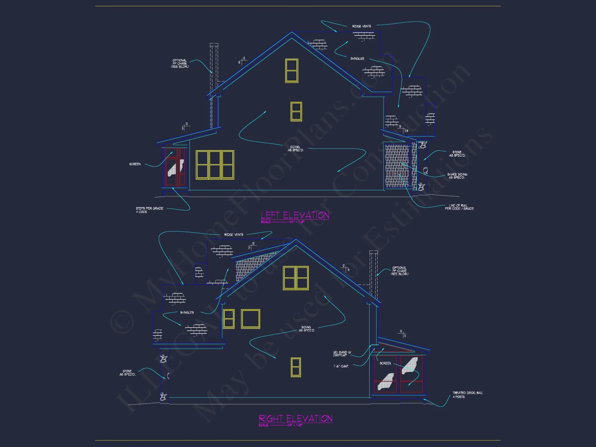 Craftsman house Design with Floor Plan, CAD & Blueprint Features