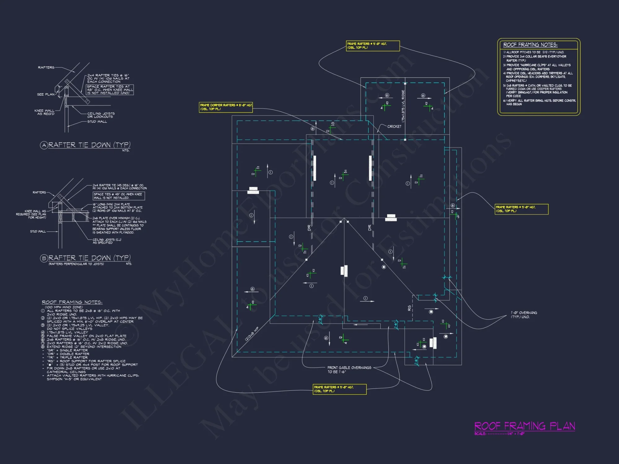 2.5 Story Craftsman house Plan with Spacious CAD Designs