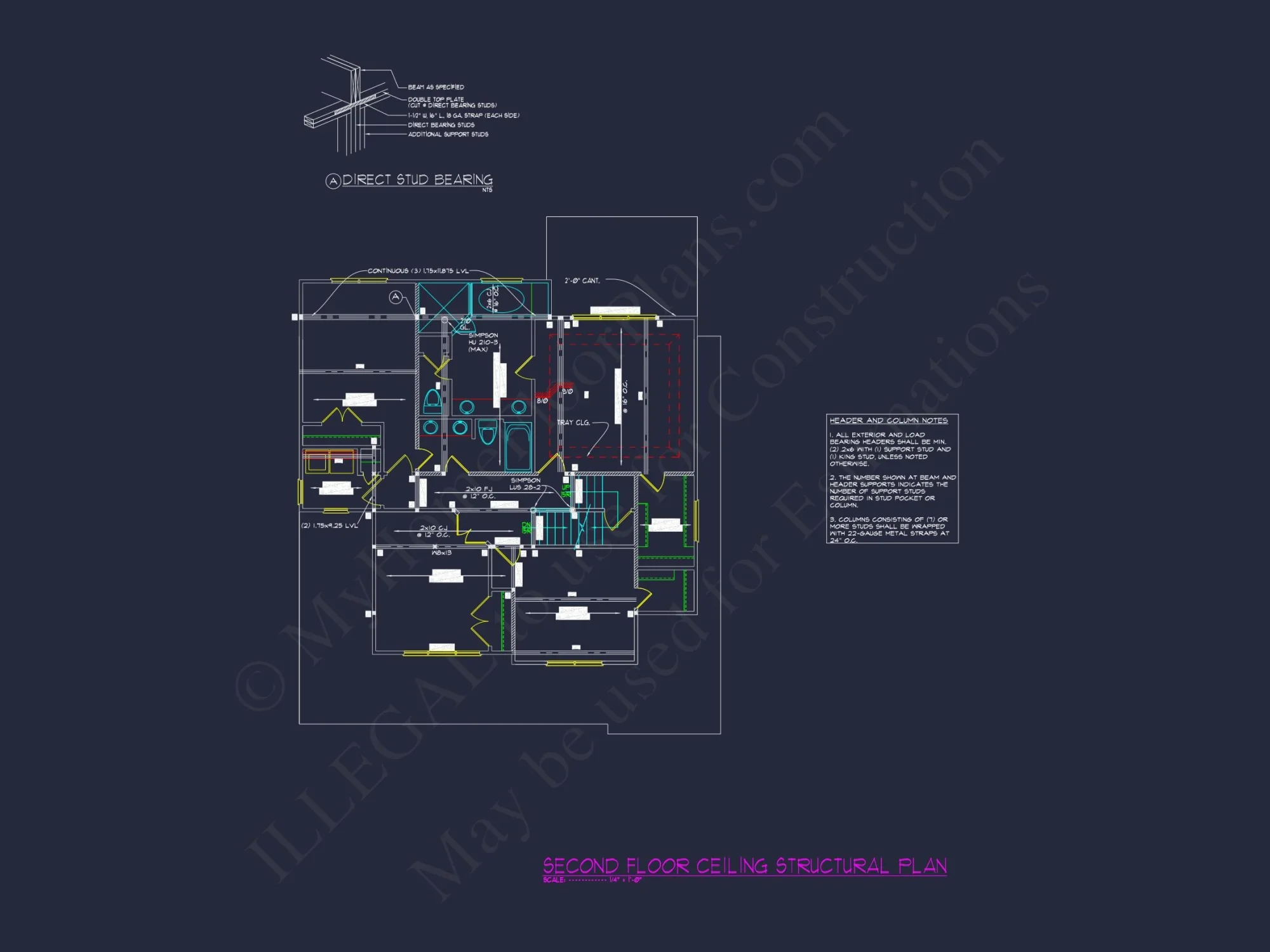 2.5 Story Craftsman house Plan with Spacious CAD Designs