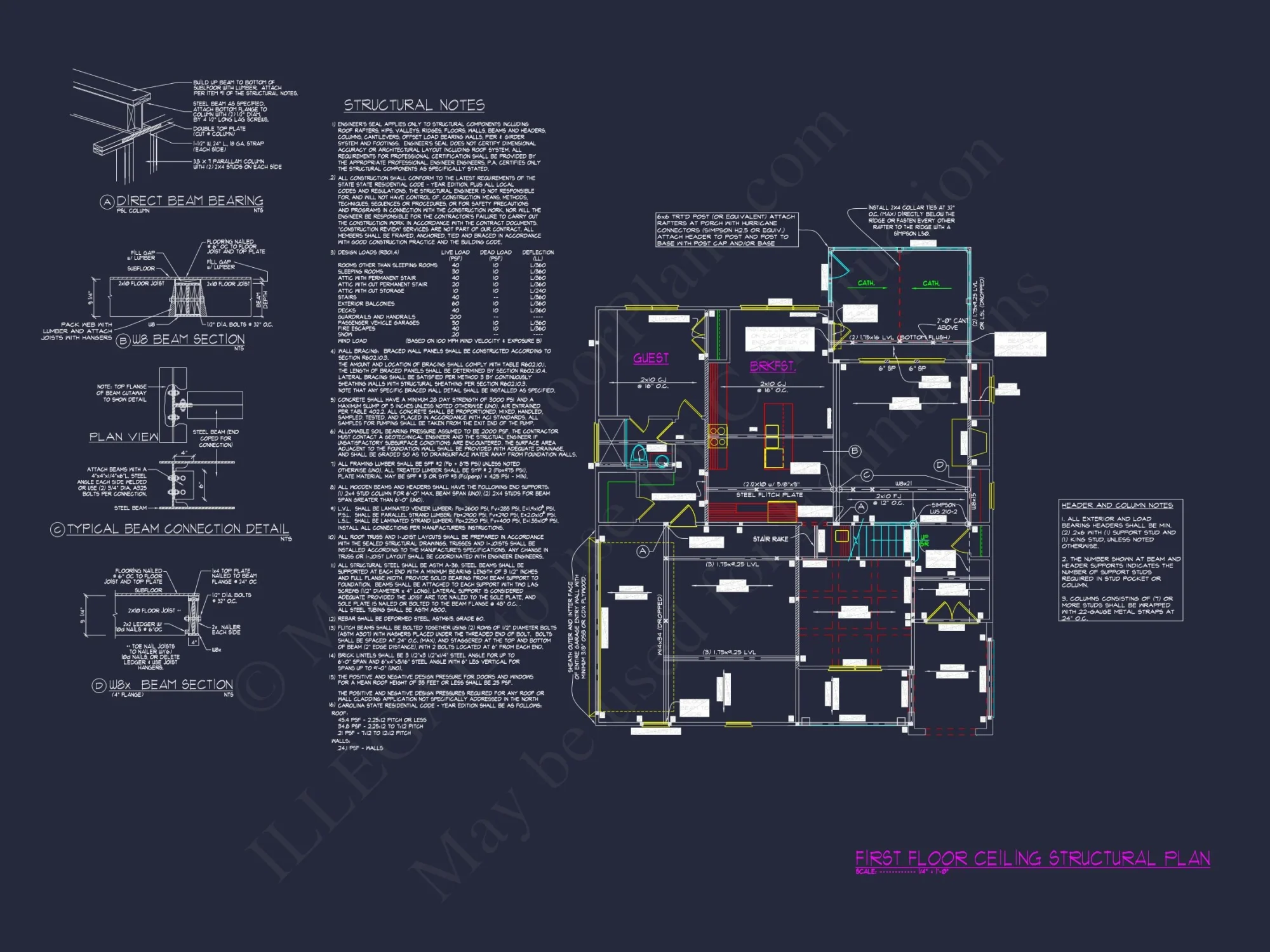 2.5 Story Craftsman house Plan with Spacious CAD Designs