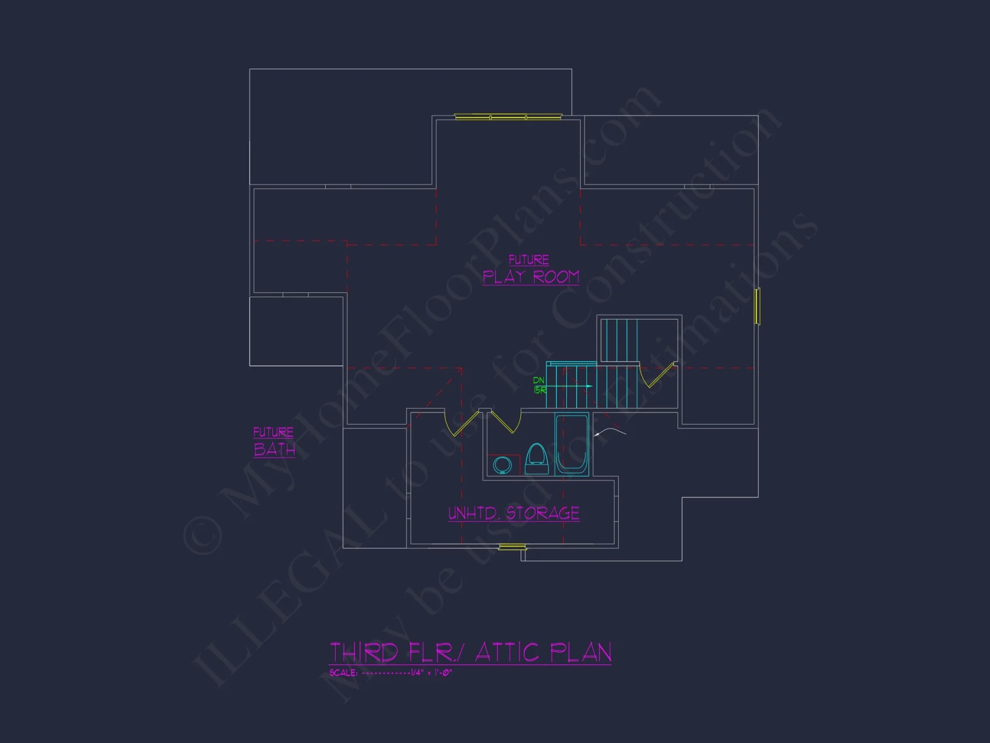 2.5 Story Craftsman house Plan with Spacious CAD Designs