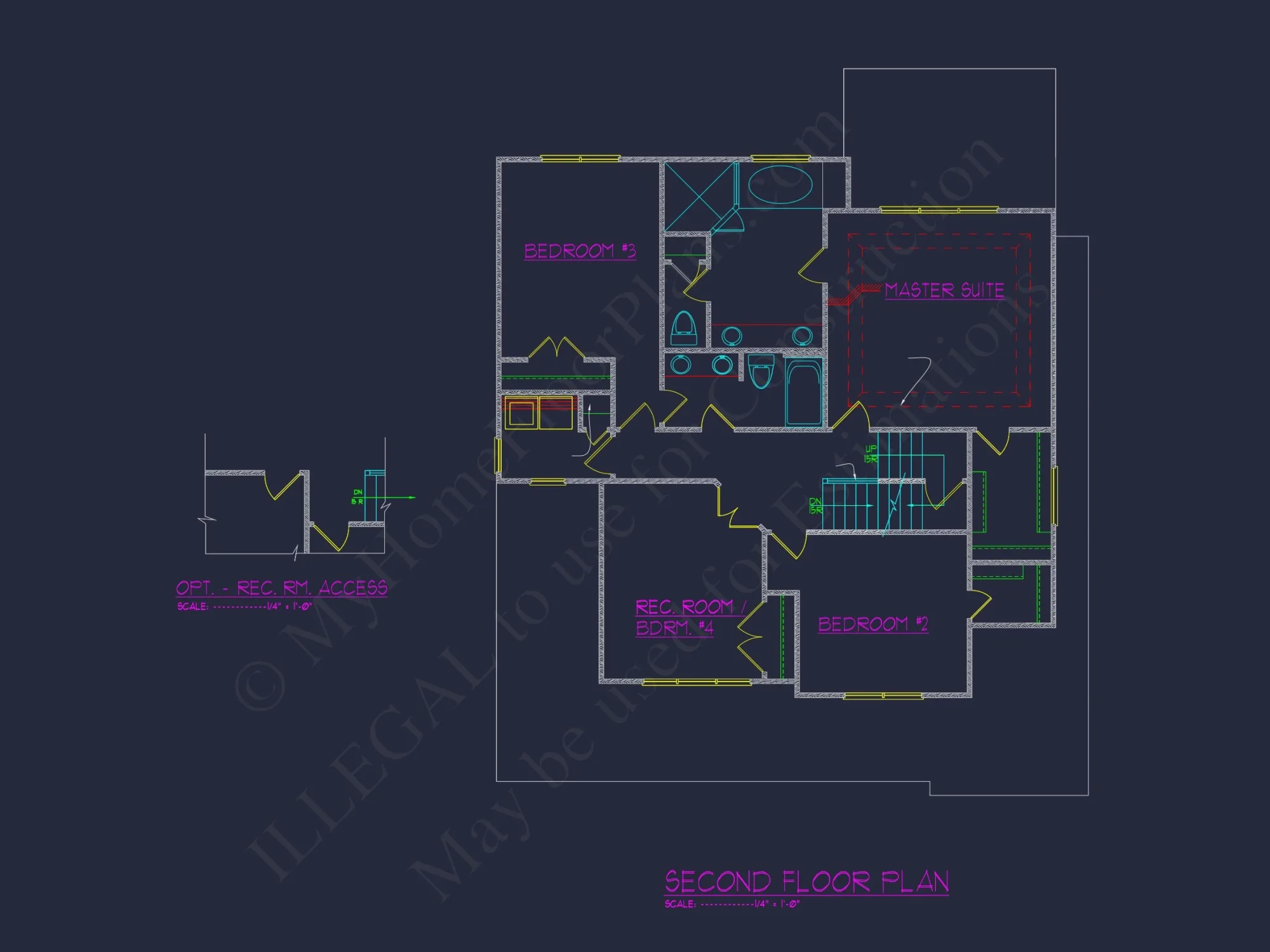 2.5 Story Craftsman house Plan with Spacious CAD Designs