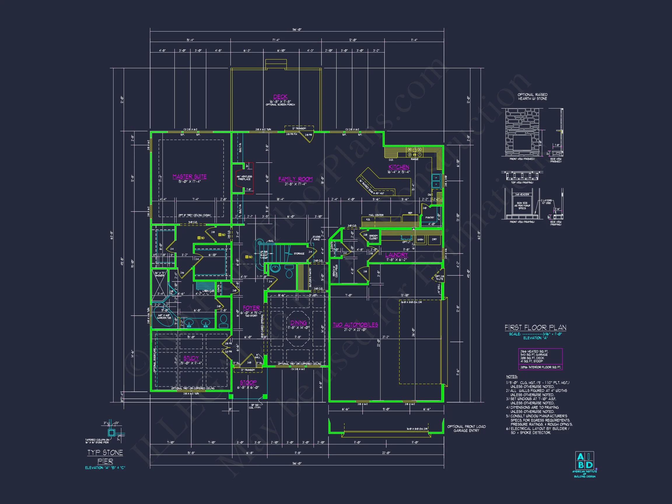 Craftsman house Plan with Spacious Floor Plan and Unique Designs