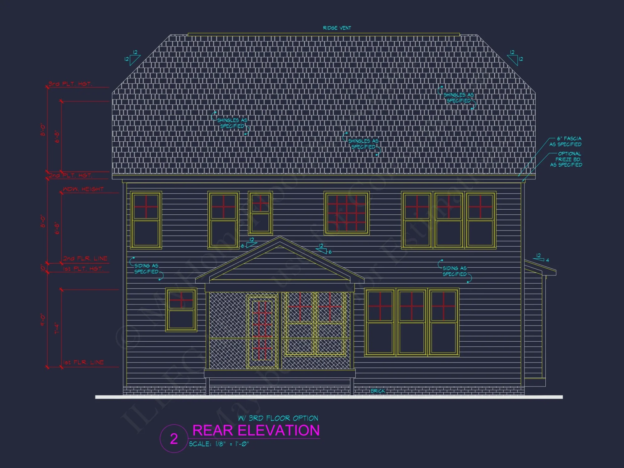 Craft your dream house plan with this CAD-designed architectural blueprint!