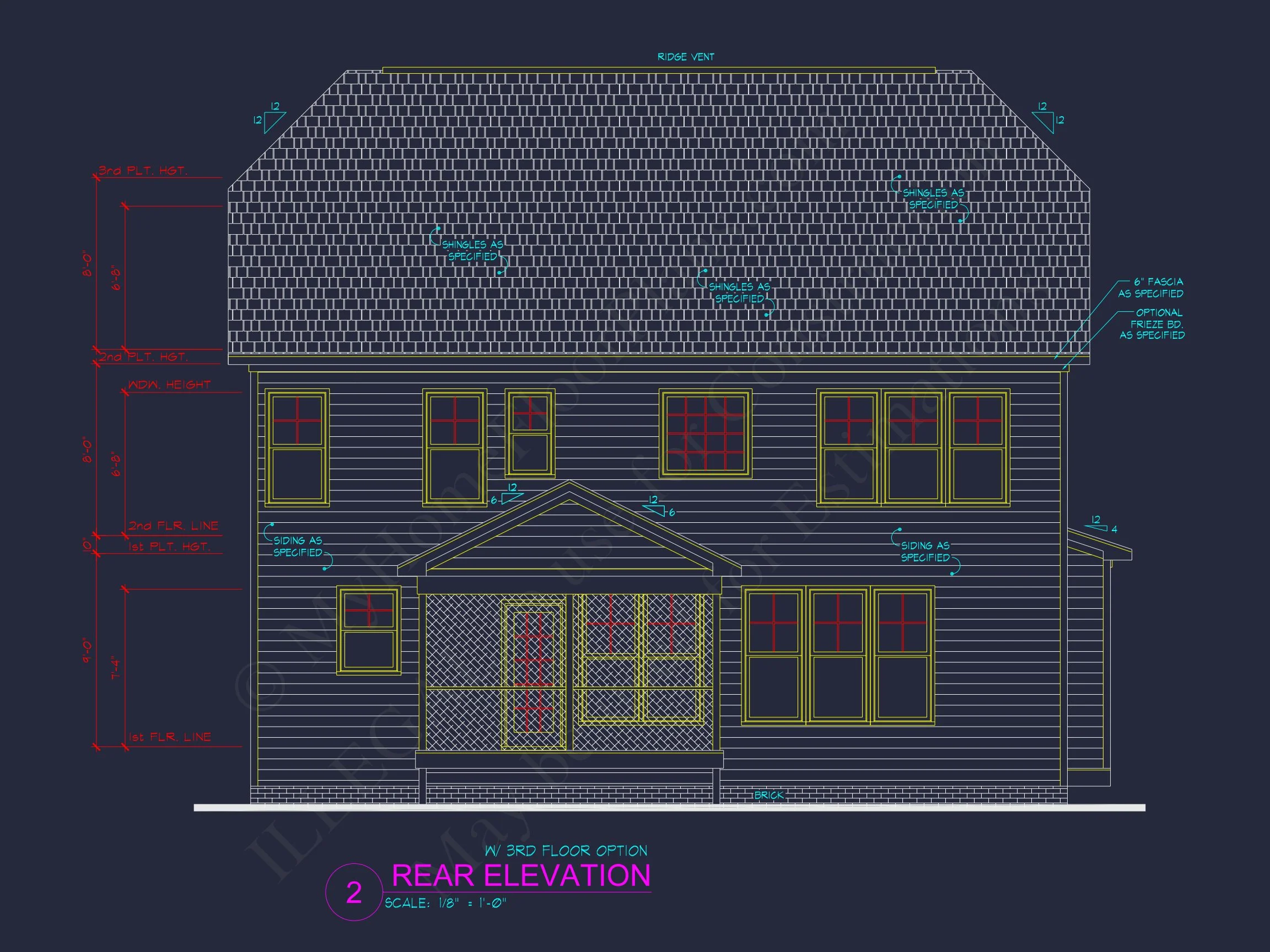 Craft your dream house plan with this CAD-designed architectural blueprint!