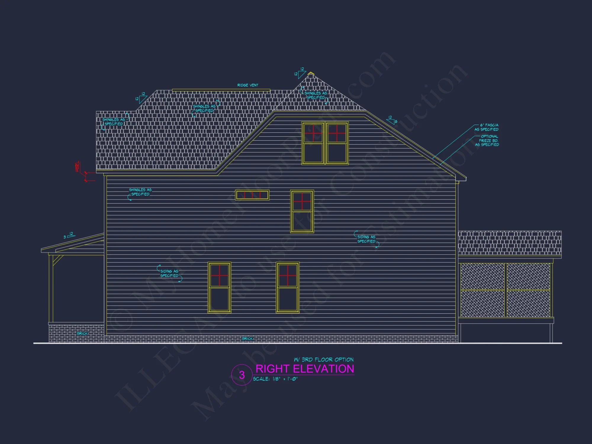 Craft your dream house plan with this CAD-designed architectural blueprint!