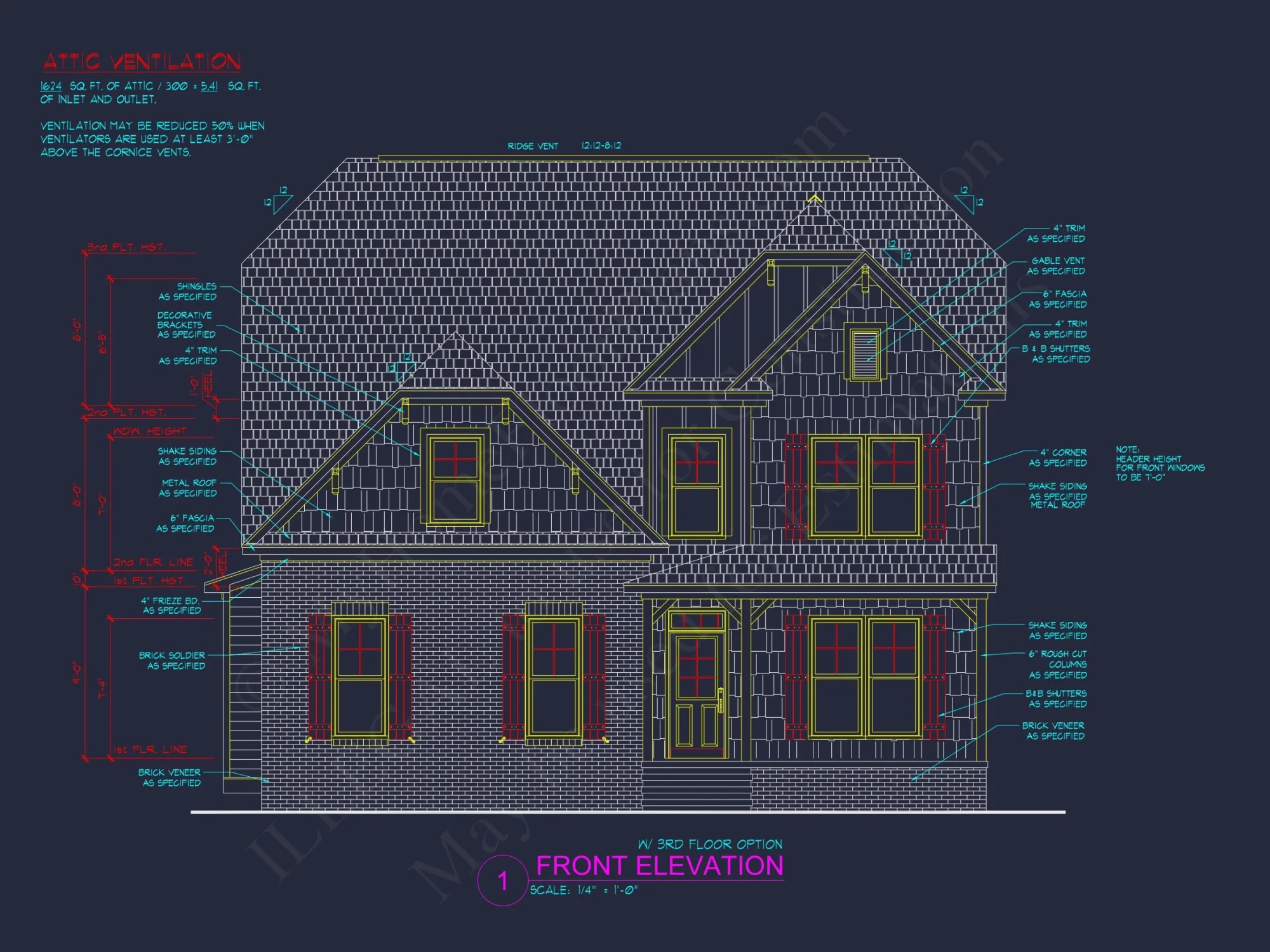 Craft your dream house plan with this CAD-designed architectural blueprint!