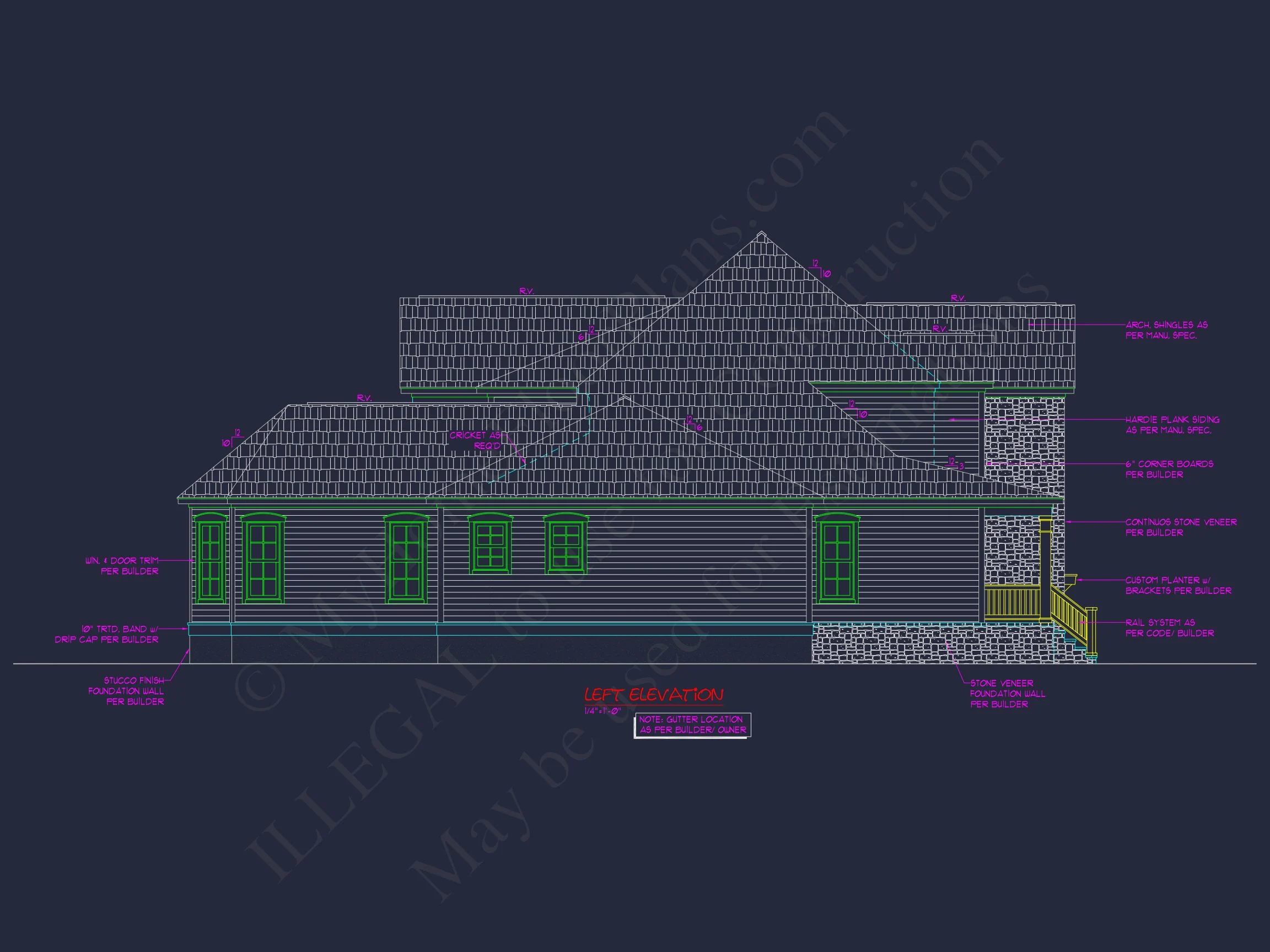 11-1516 HOUSE PLAN - Elegant Craftsman House Plan with Spacious Floor Designs 4 Elegant Craftsman house Plan with Spacious Floor Designs