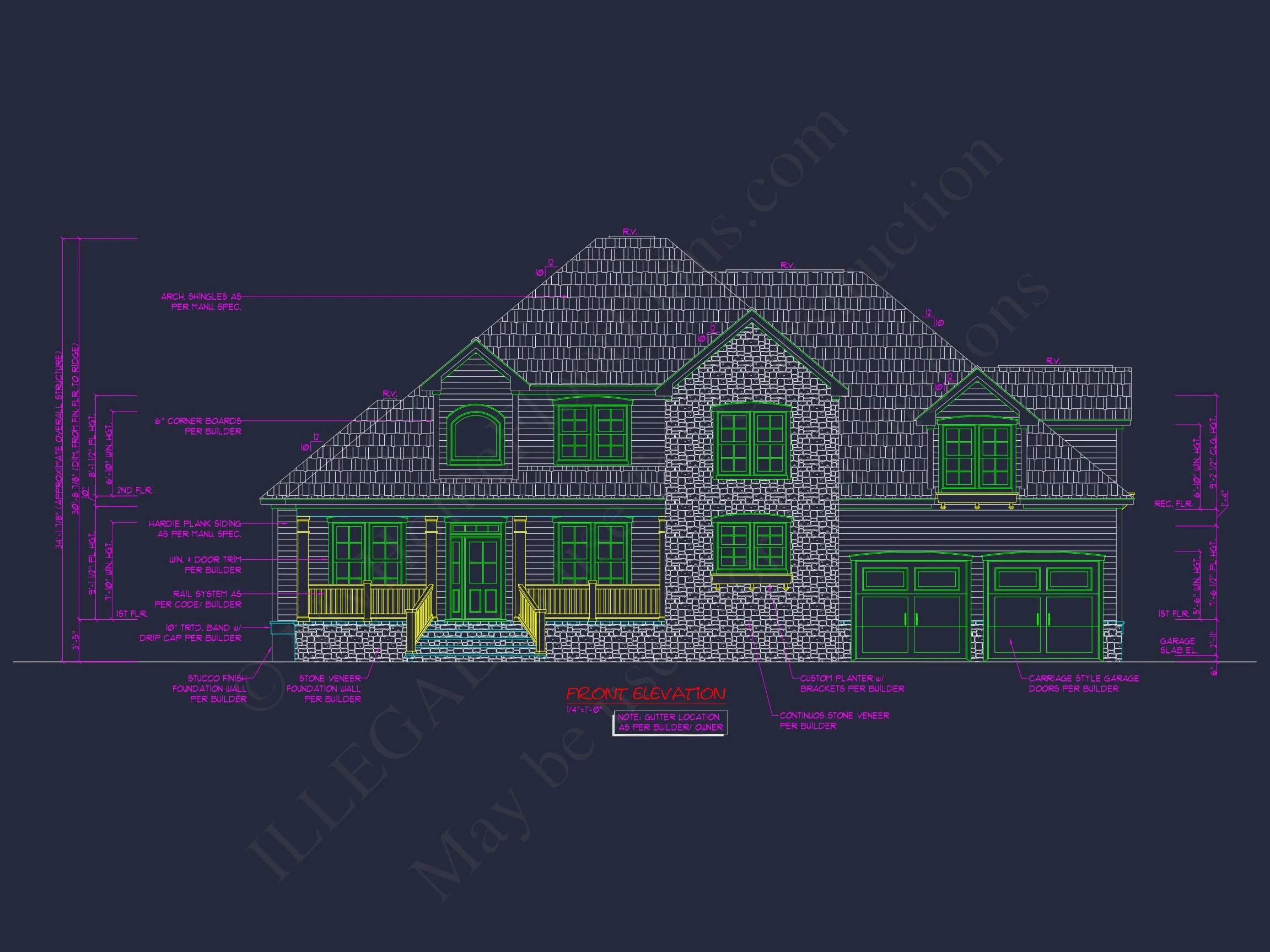 11-1516 HOUSE PLAN - Elegant Craftsman House Plan with Spacious Floor Designs 2 Elegant Craftsman house Plan with Spacious Floor Designs