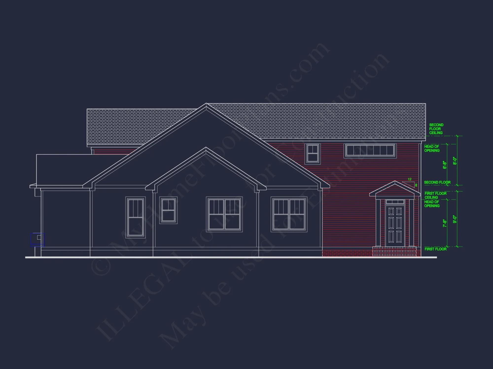 Modern Craftsman house Plan with 3 Bedrooms and Open Floor Plan