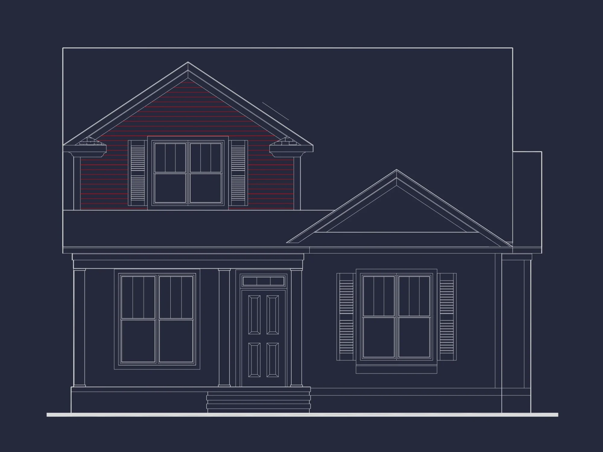 Modern Craftsman house Plan with 3 Bedrooms and Open Floor Plan