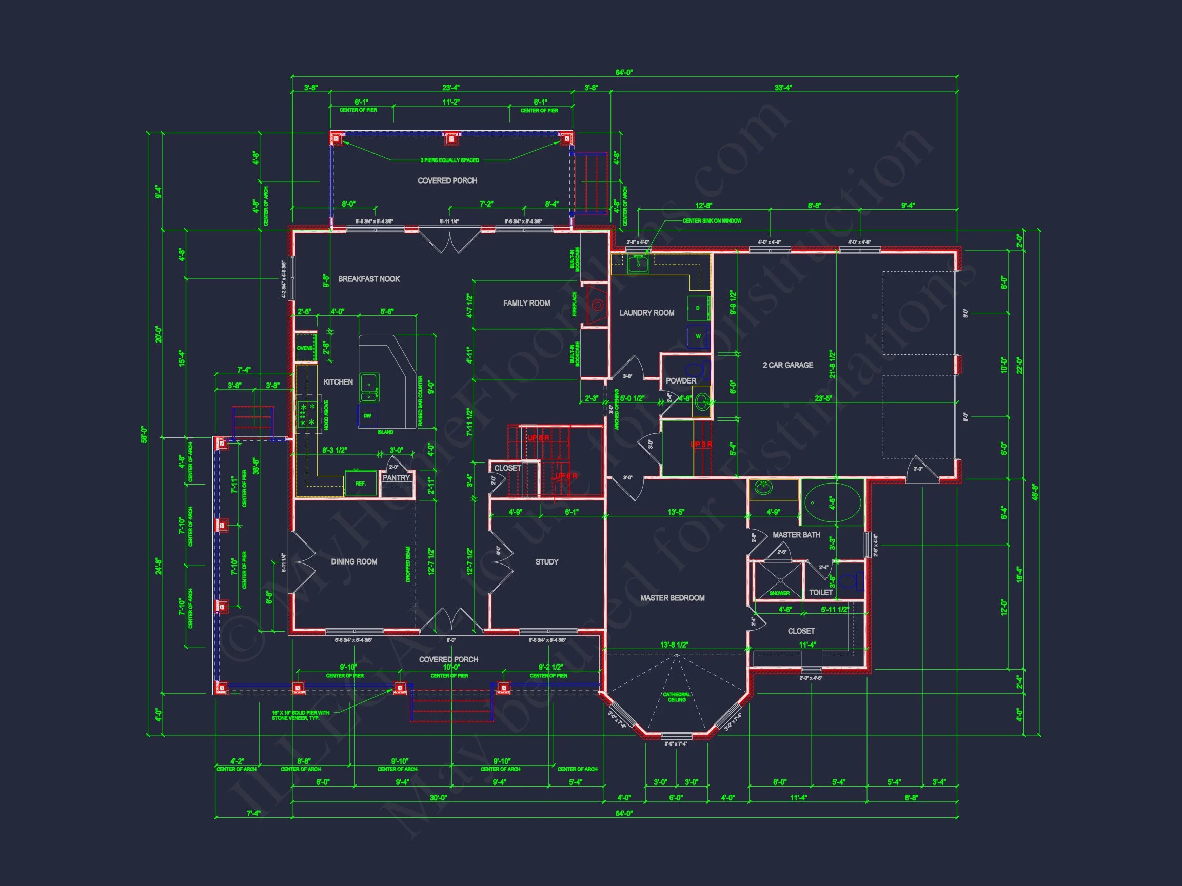 Elegant Traditional house Plan with Spacious Layout and CAD Designs