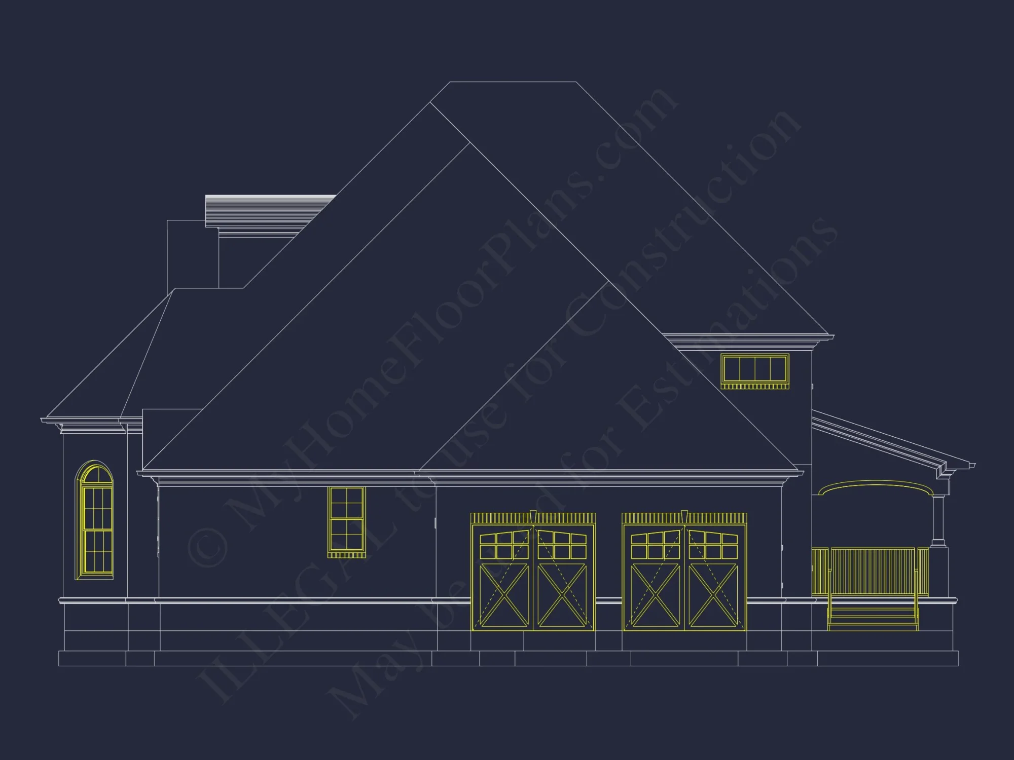 Elegant Traditional house Plan with Spacious Layout and CAD Designs