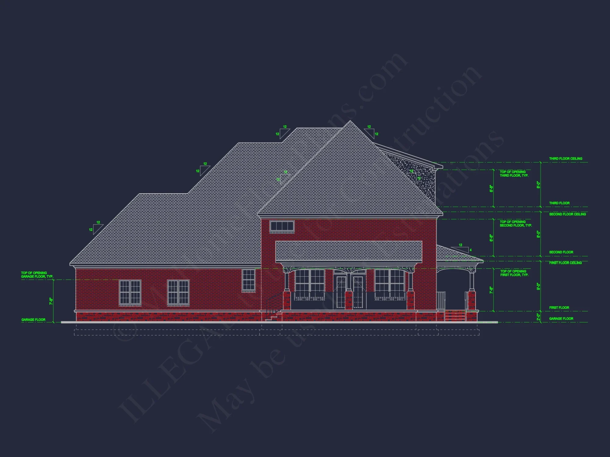 Elegant Traditional house Plan with Spacious Layout and CAD Designs
