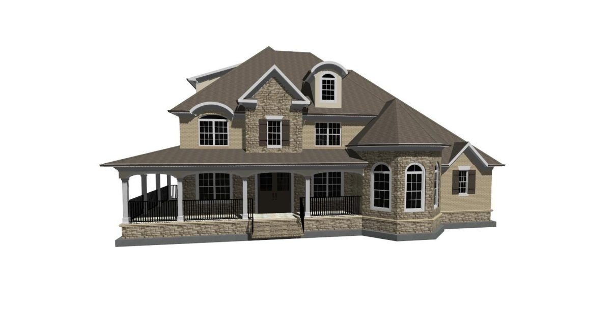 Elegant Traditional house Plan with Spacious Layout and CAD Designs