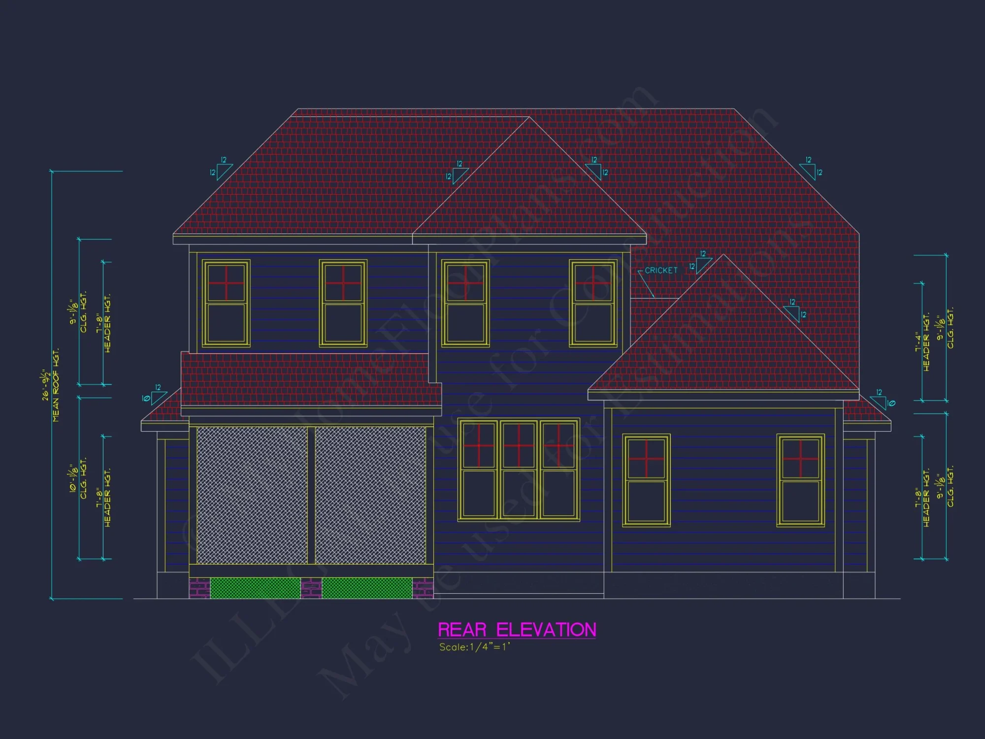 Traditional Craftsman house Floor Plan Design with CAD Blueprints