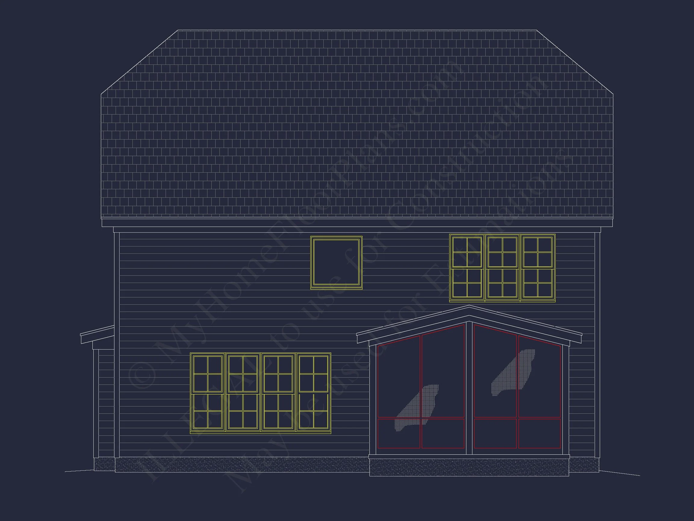 11-1466 HOUSE PLAN - Classic House Floor Plan and Architectural Blueprint Designs 4 Classic house Floor Plan and Architectural Blueprint Designs