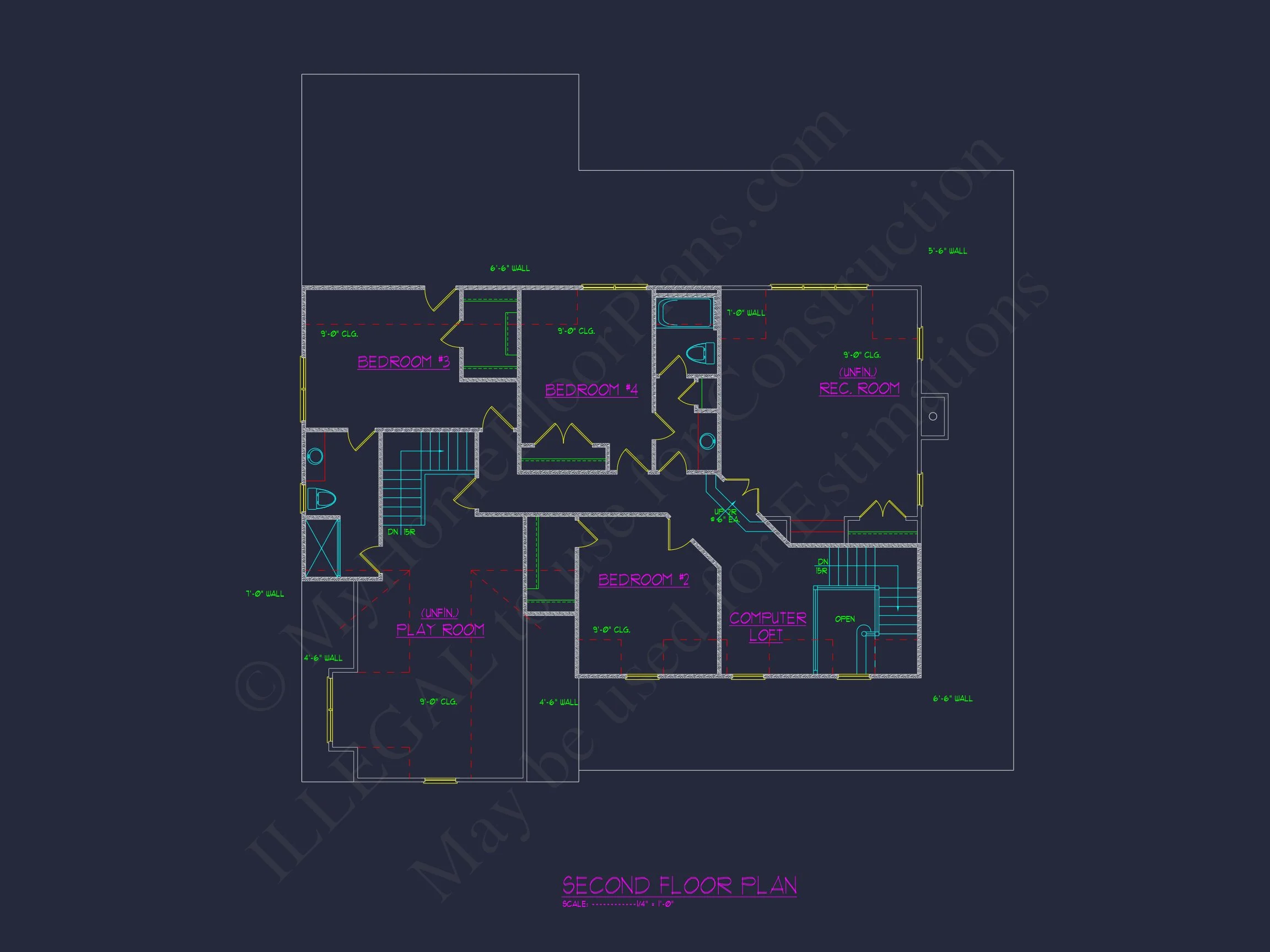 11-1449 HOUSE PLAN - Colonial Farmhouse House Plan with 2 Floors & 4 Bedrooms 6 Colonial Farmhouse house Plan with 2 Floors & 4 Bedrooms
