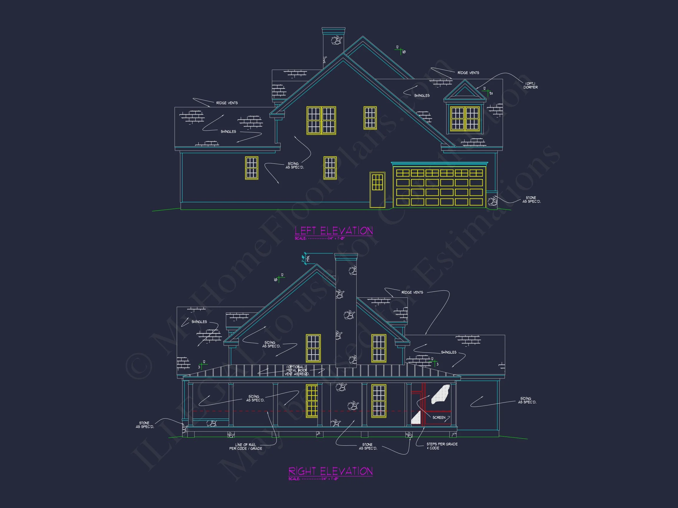 11-1449 HOUSE PLAN - Colonial Farmhouse House Plan with 2 Floors & 4 Bedrooms 4 Colonial Farmhouse house Plan with 2 Floors & 4 Bedrooms
