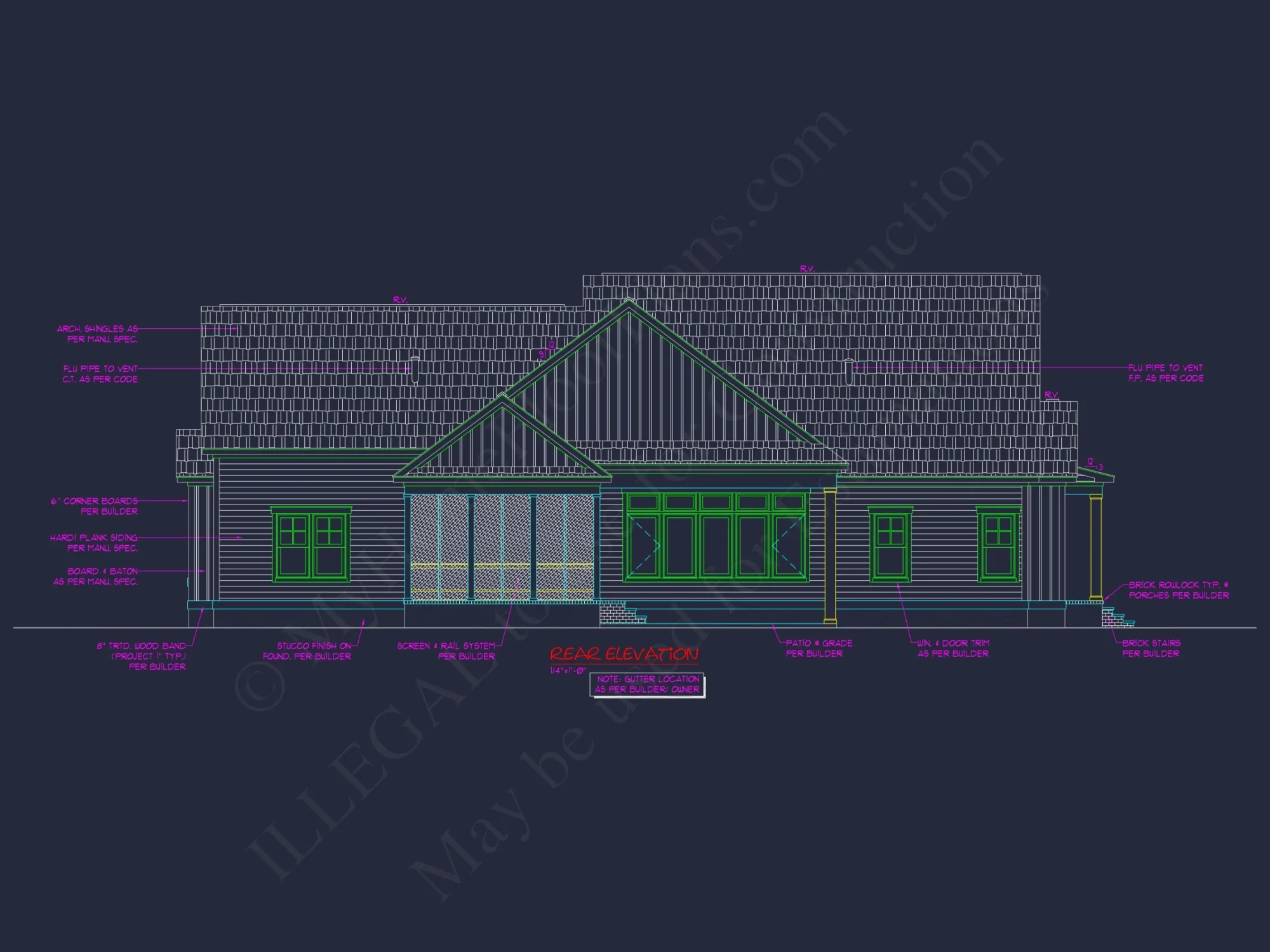 house Floor Plan Blueprint: 2-Story CAD Designs & Features