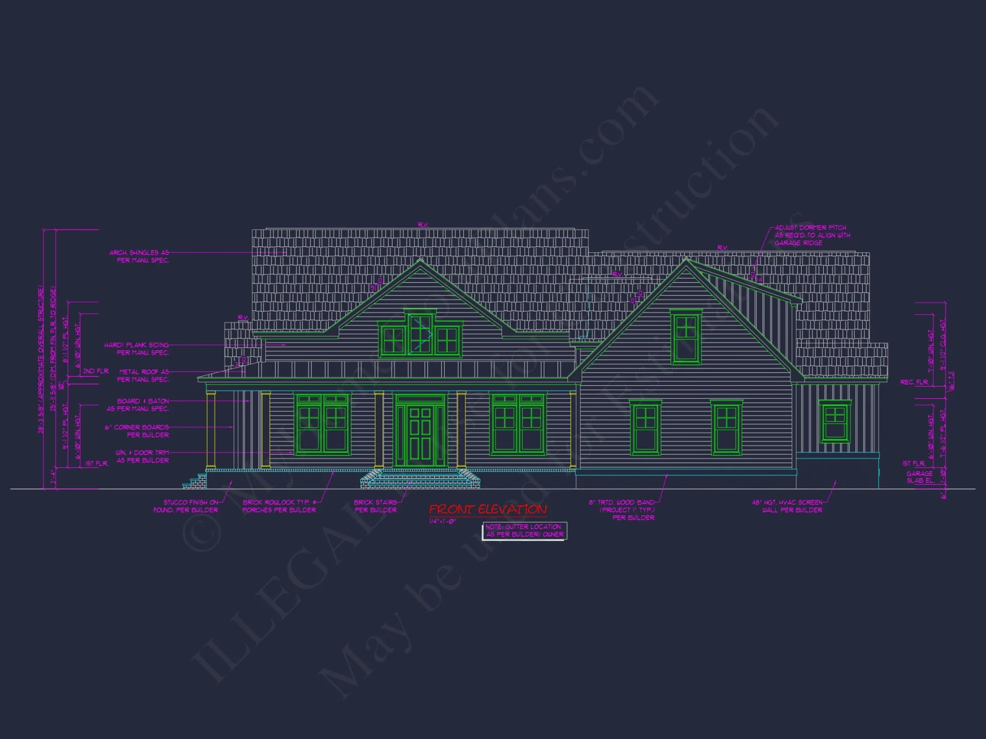 house Floor Plan Blueprint: 2-Story CAD Designs & Features