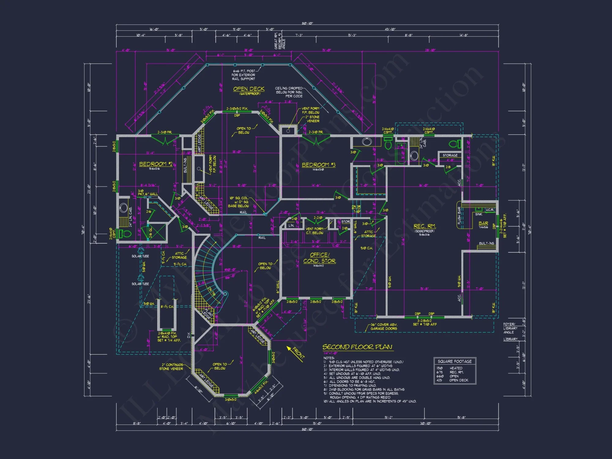 Custom house Plan with 3 Beds, 3.5 Baths