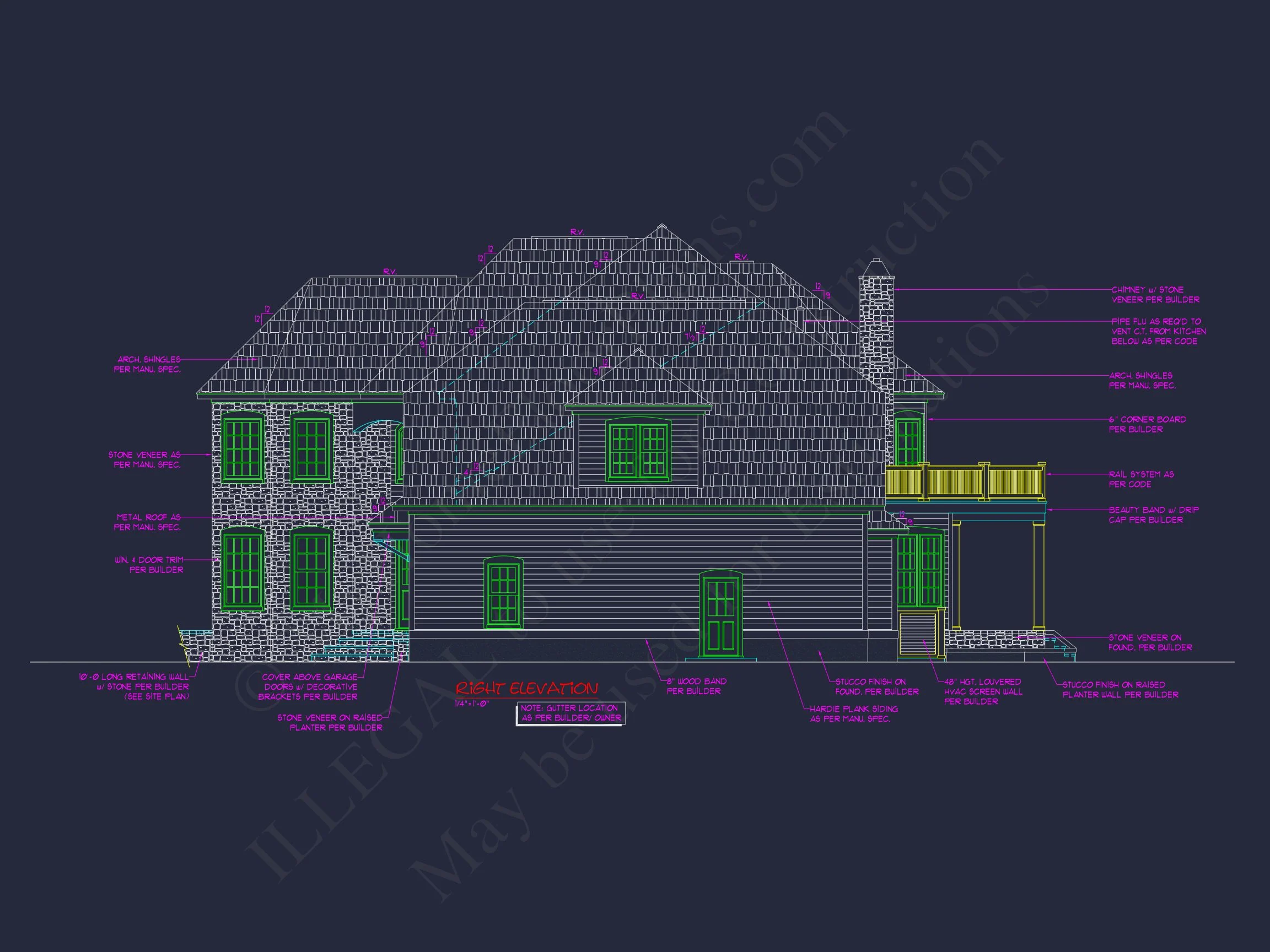 11-1398 HOUSE PLAN - Custom House Plan with 3 Beds, 3.5 Baths | Blueprint Designs 6 Custom house Plan with 3 Beds, 3.5 Baths