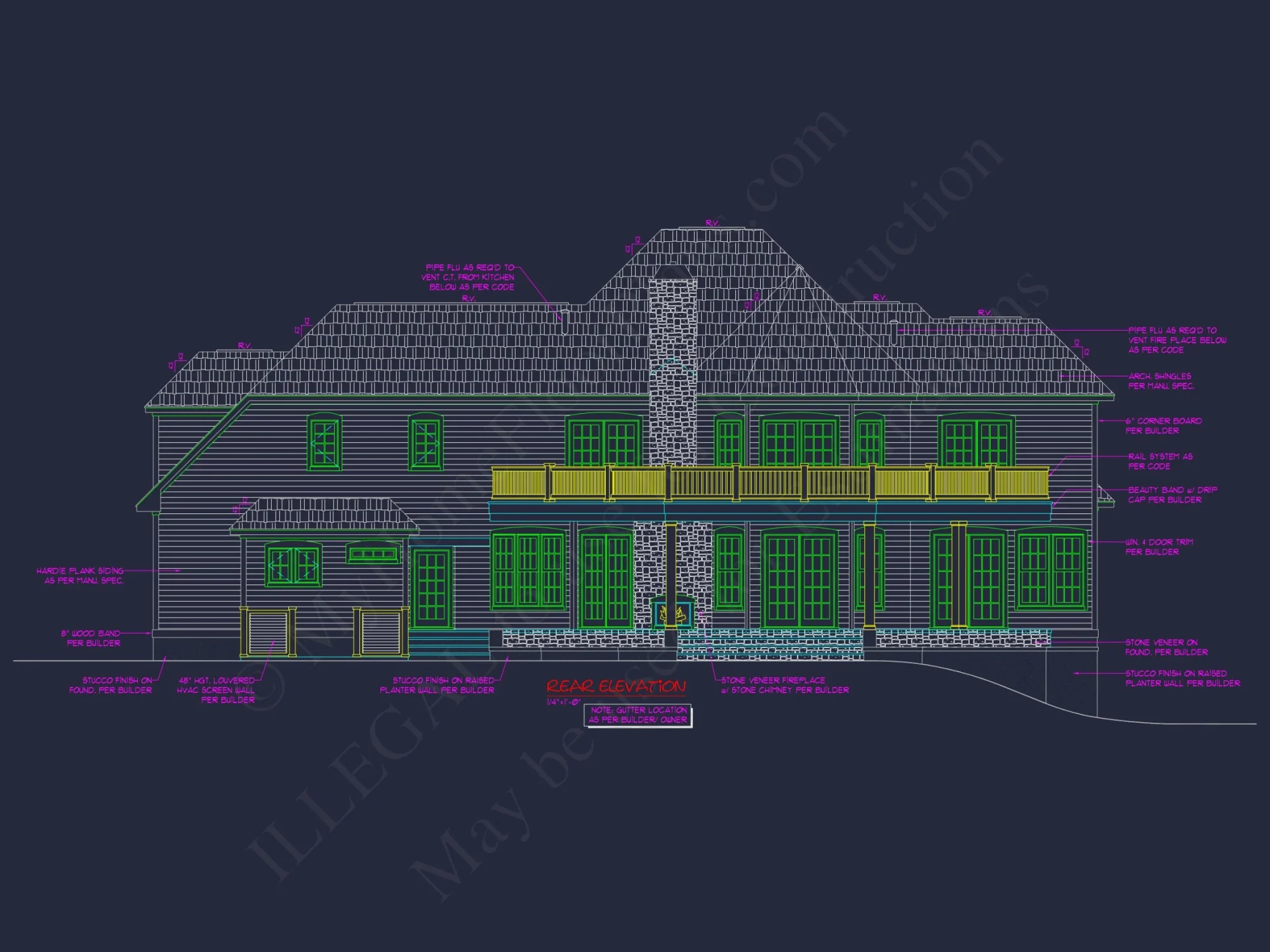 Custom house Plan with 3 Beds, 3.5 Baths