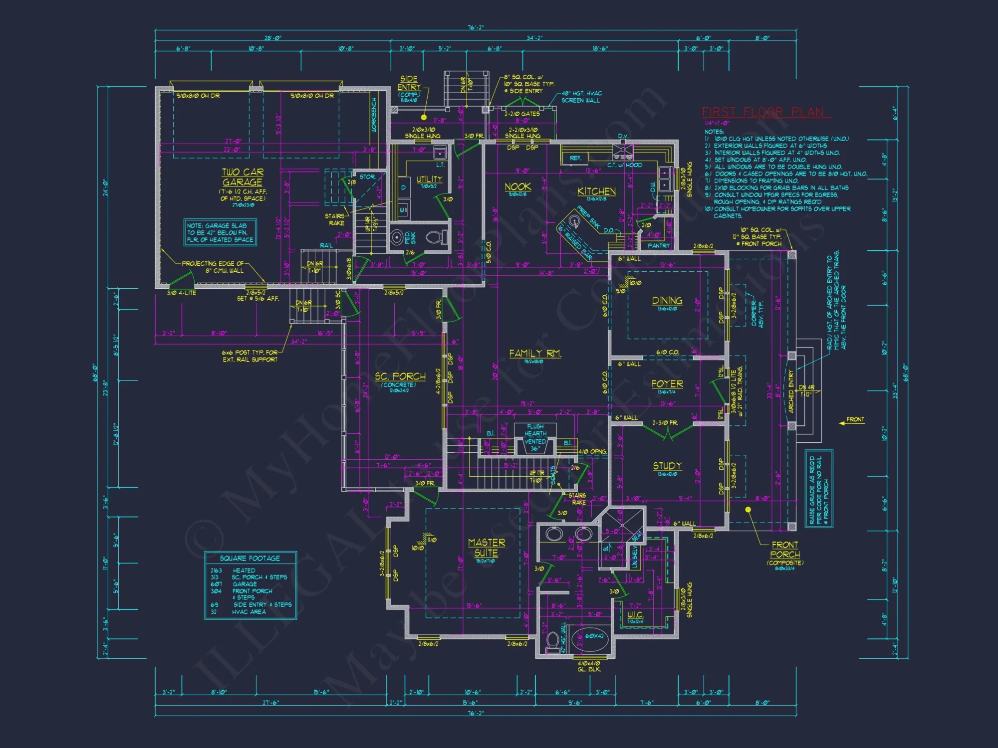 Craftsman house Plan with CAD Designs and Spacious Layout